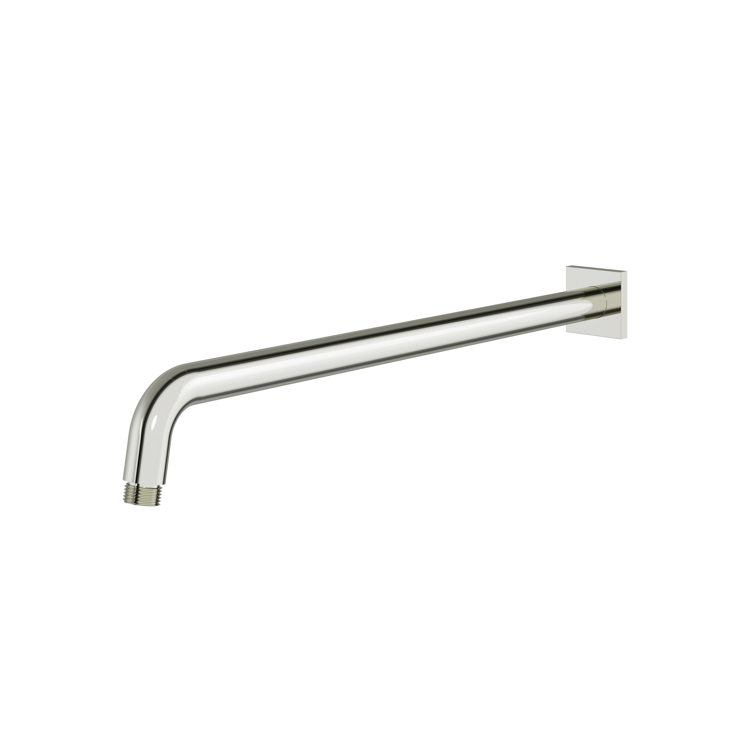 Aquabrass 18" Round Shower Arm and Square Flange