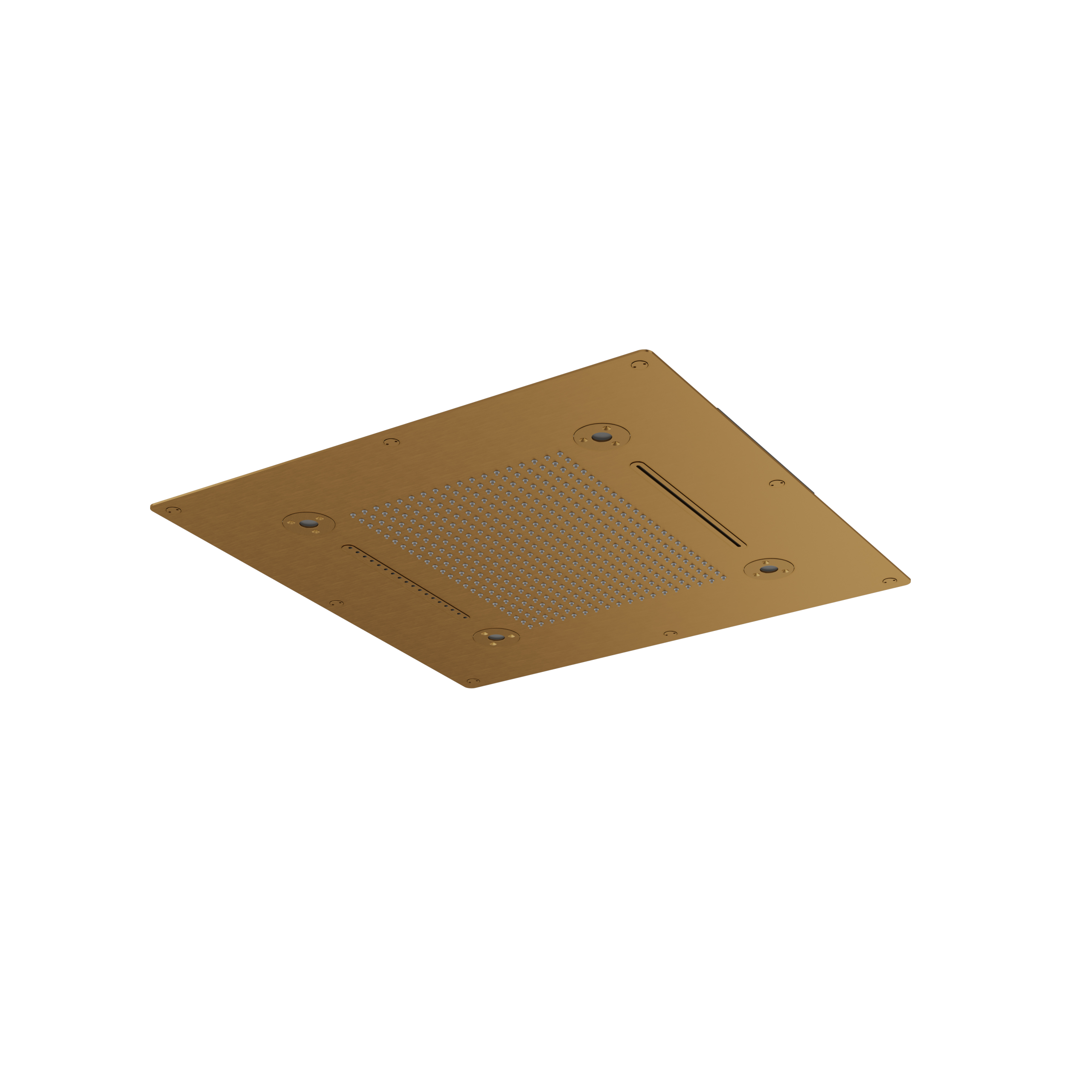 Aquabrass Cura Spa 24 X 24 Recessed Rain Head by Aquabrass
