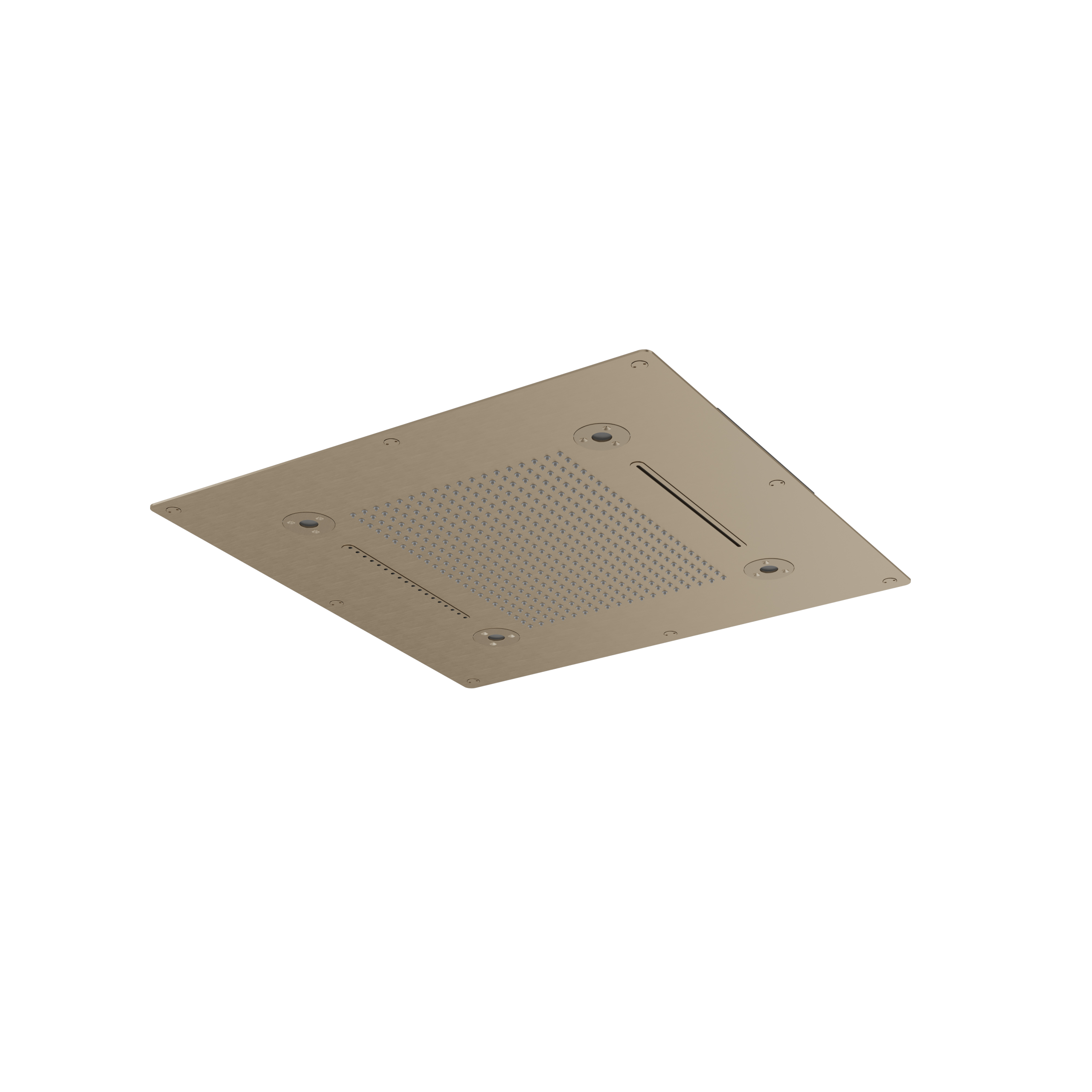 Aquabrass Cura Spa 24 X 24 Recessed Rain Head by Aquabrass