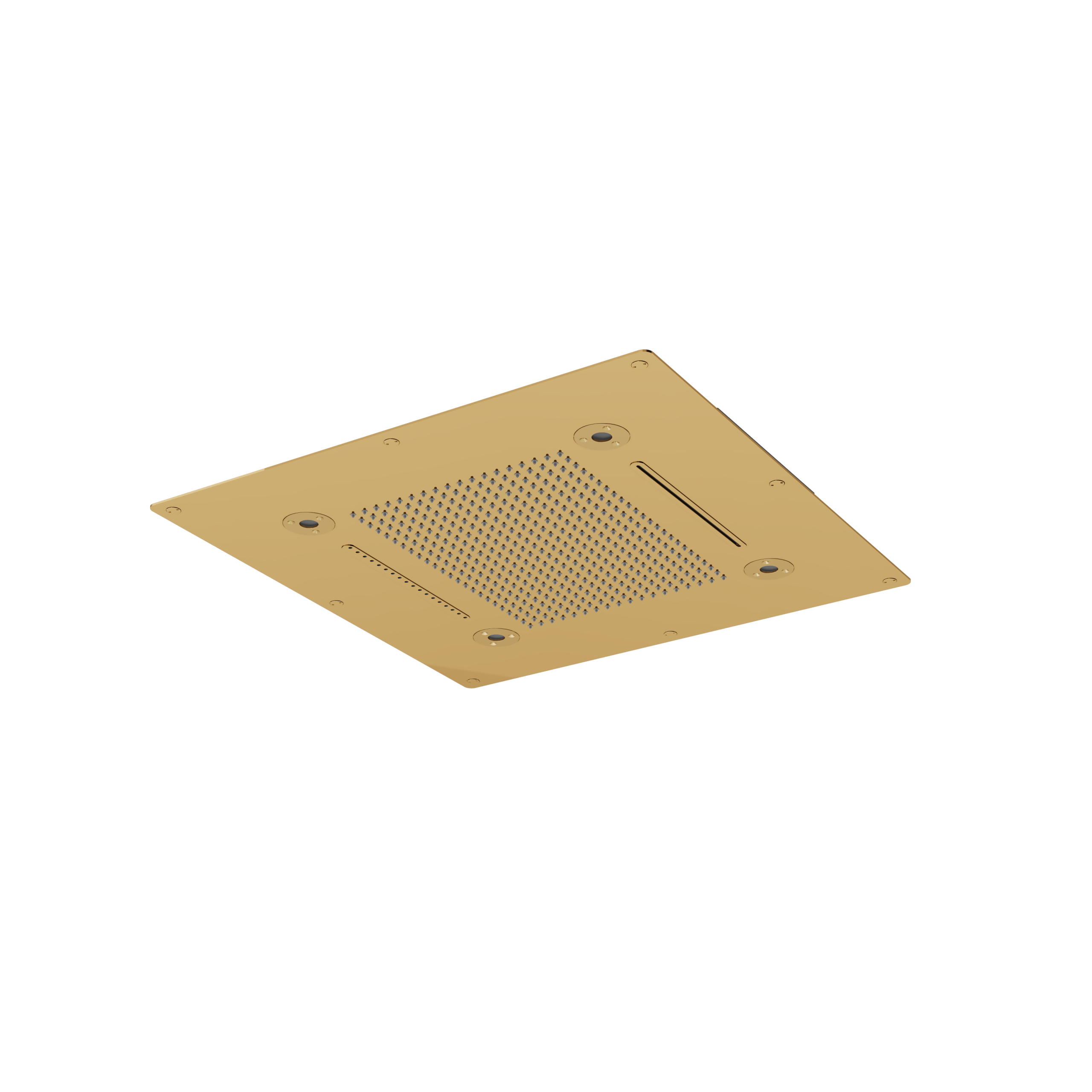 Aquabrass Cura Spa 24 X 24 Recessed Rain Head by Aquabrass