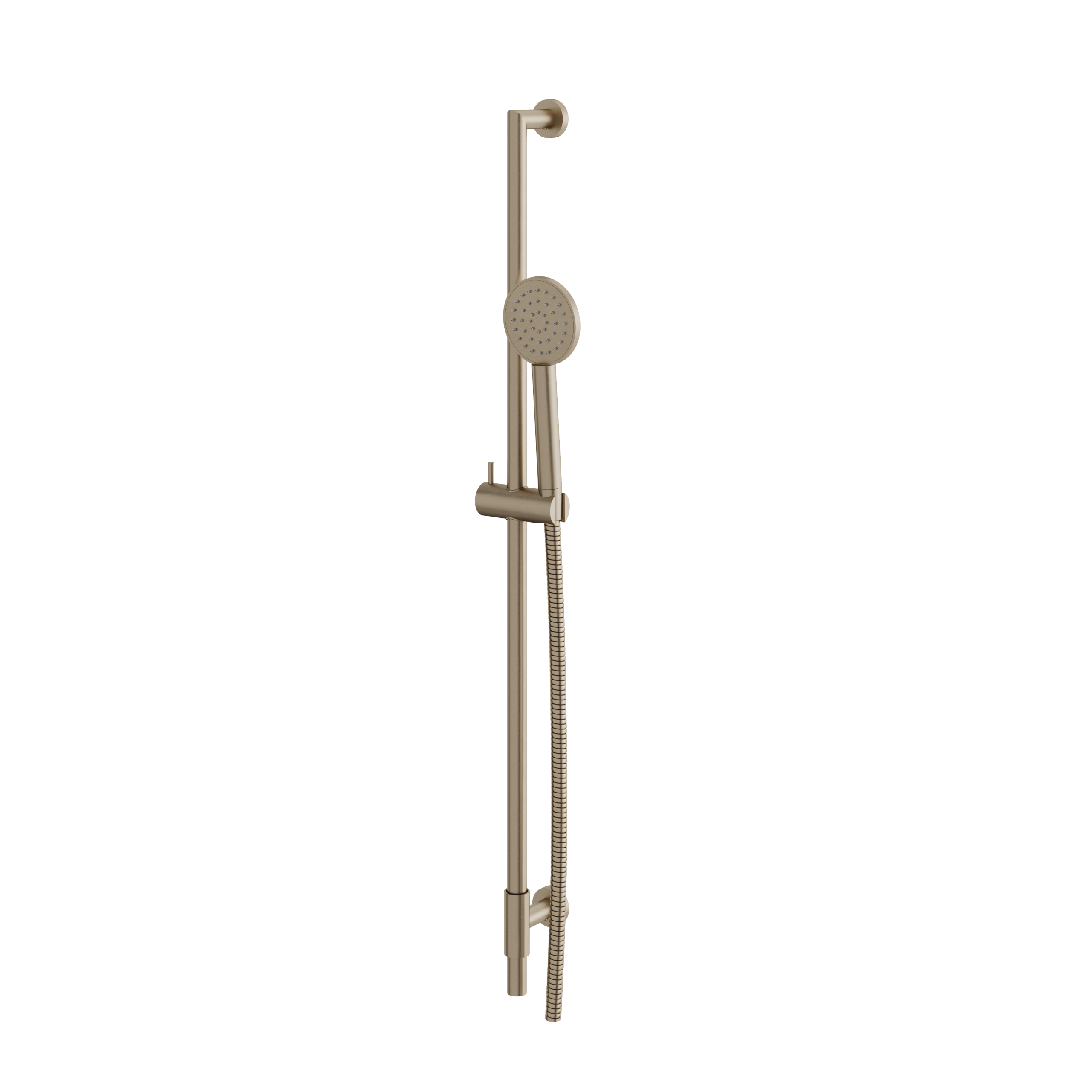 Aquabrass Complete Shower Rail with Round Hand Shower by Aquabrass