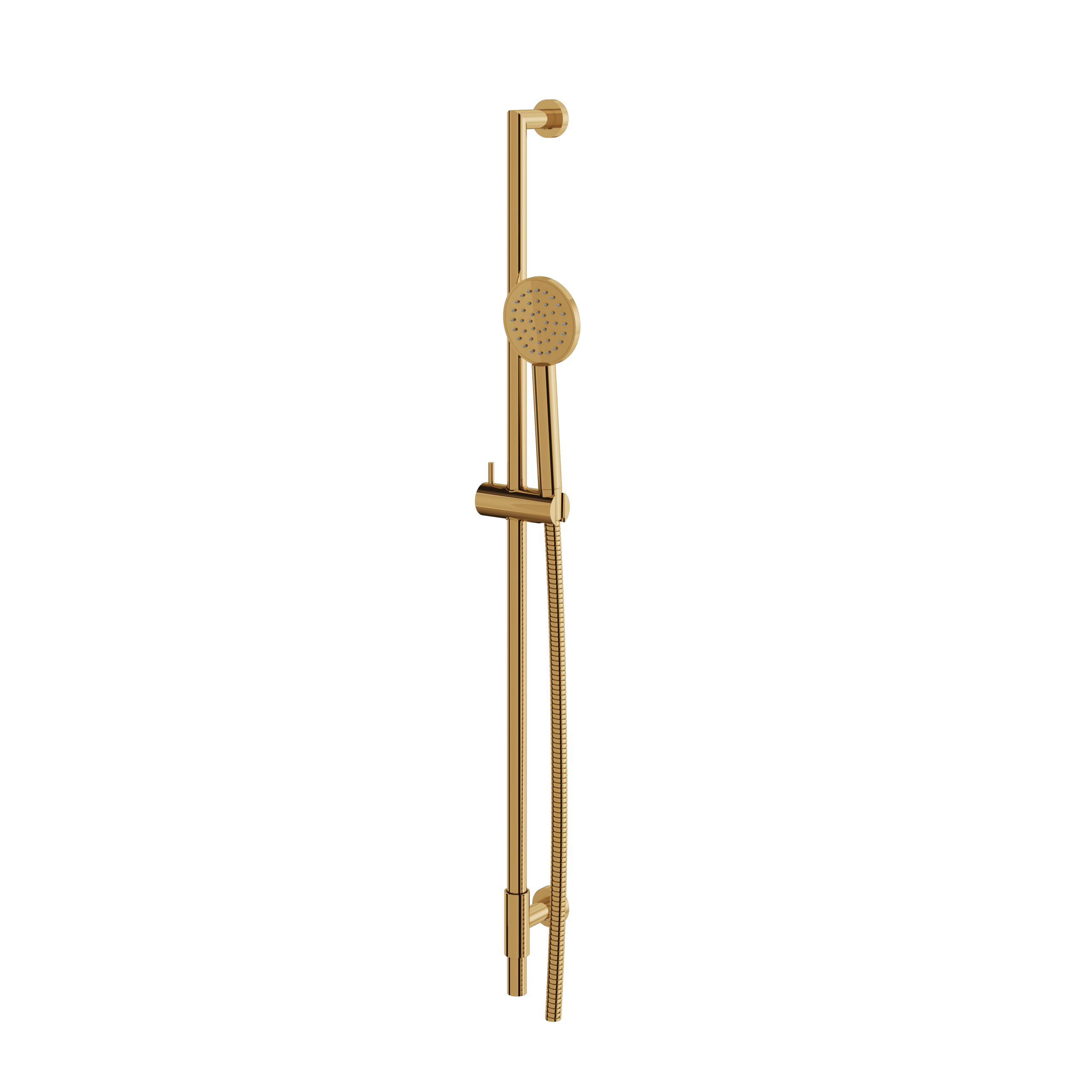 Aquabrass Complete Shower Rail with Round Hand Shower by Aquabrass