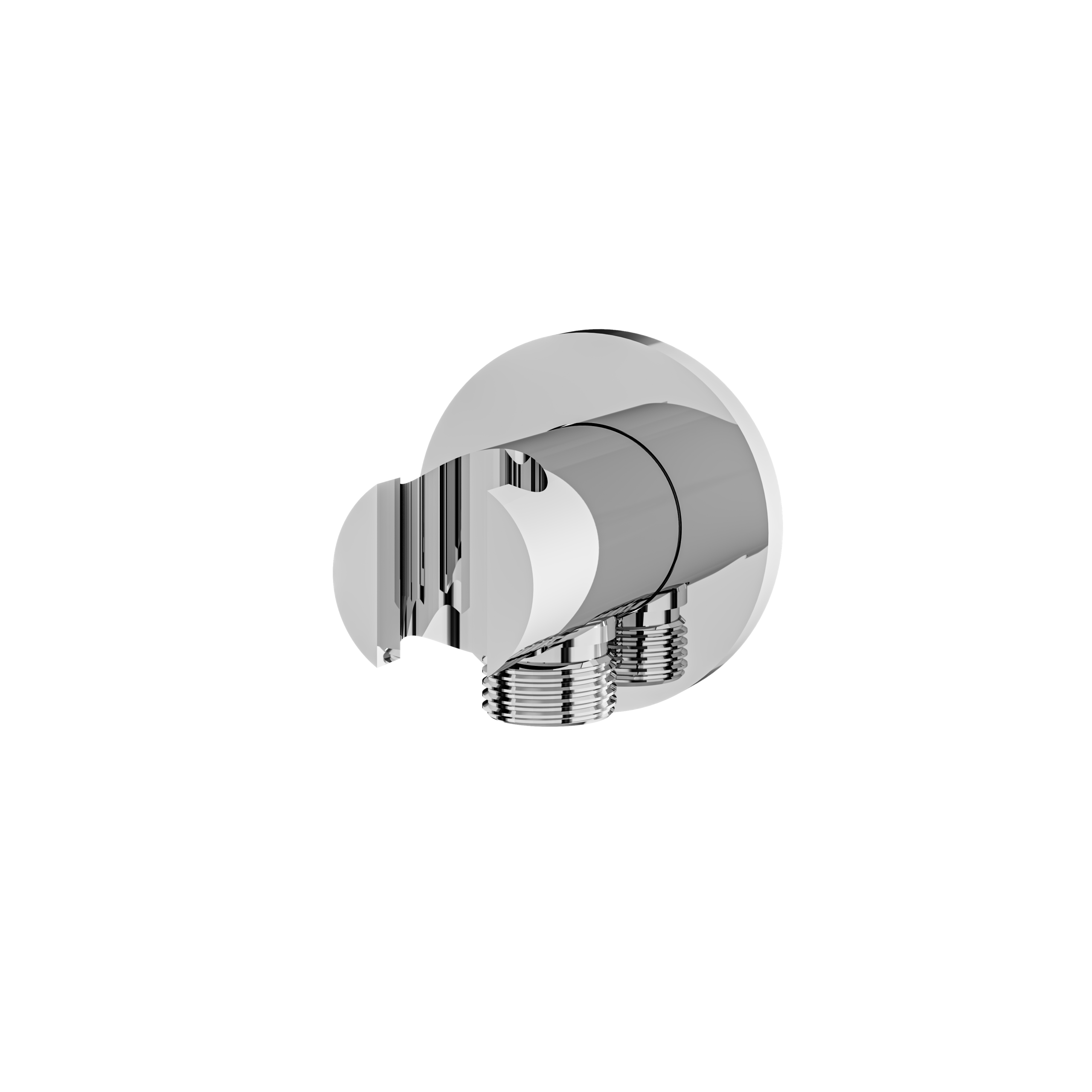 polished chrome shower hook