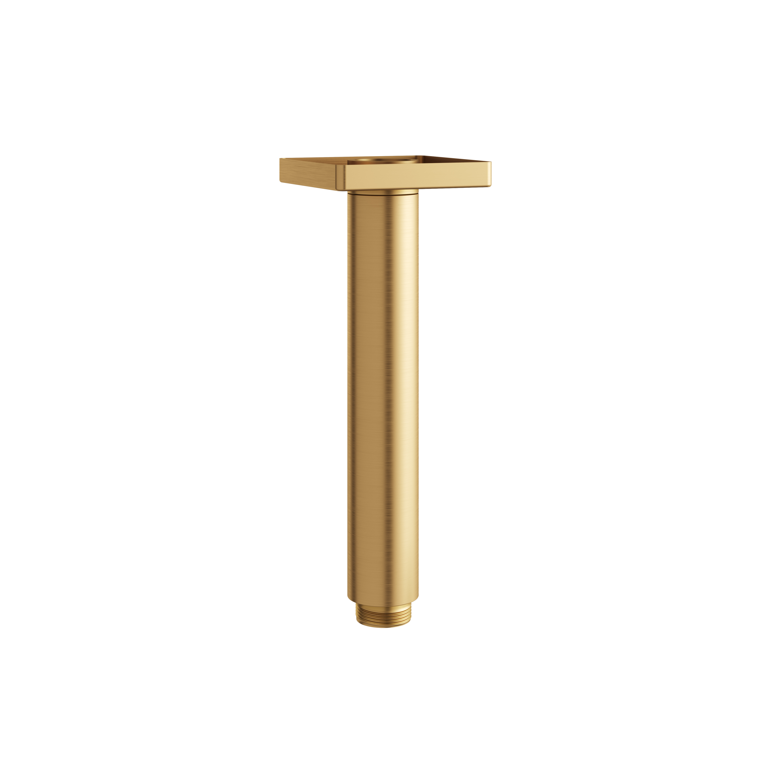 Aquabrass Round 6" Ceiling Arm with Square Flange by Aquabrass