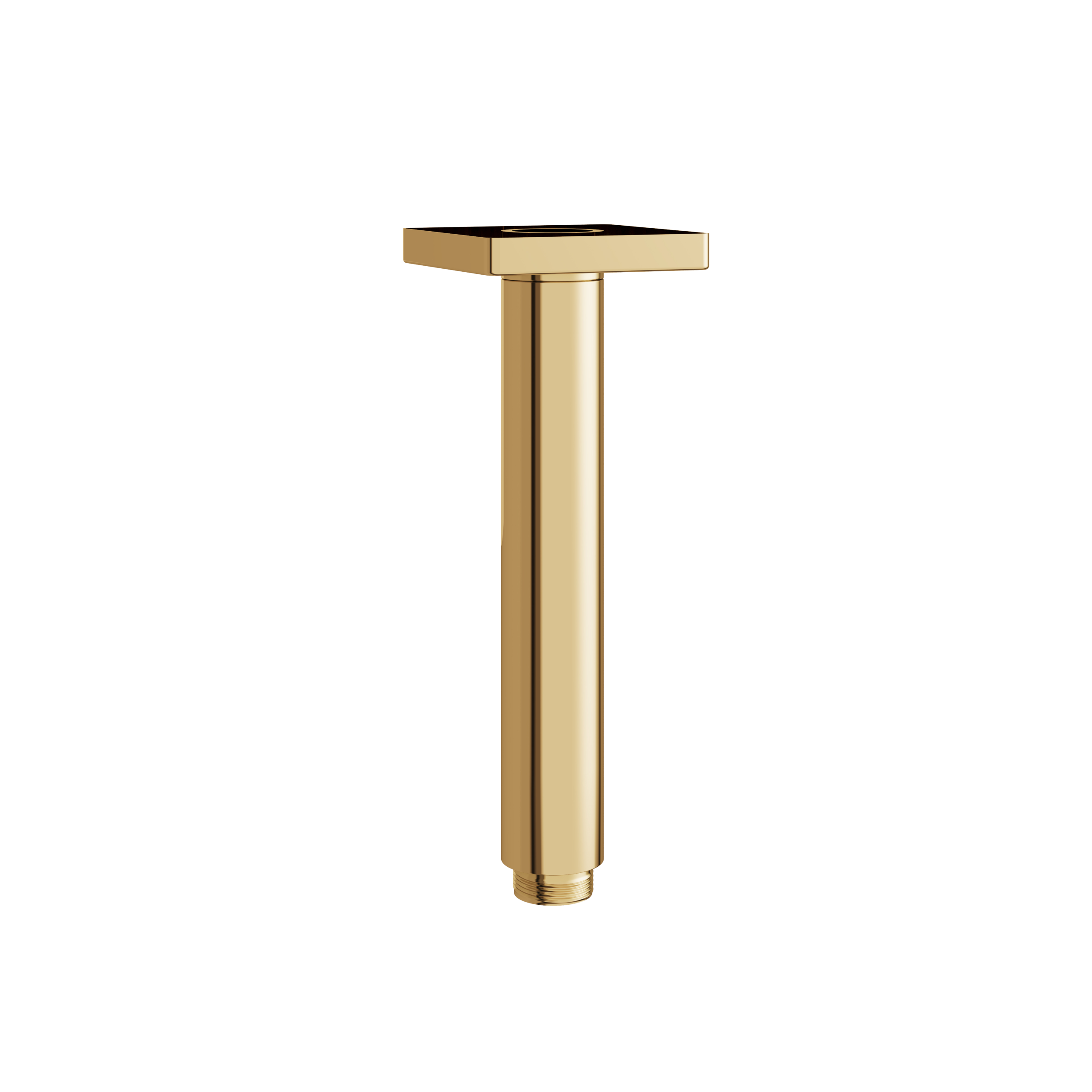 Aquabrass Round 6" Ceiling Arm with Square Flange by Aquabrass