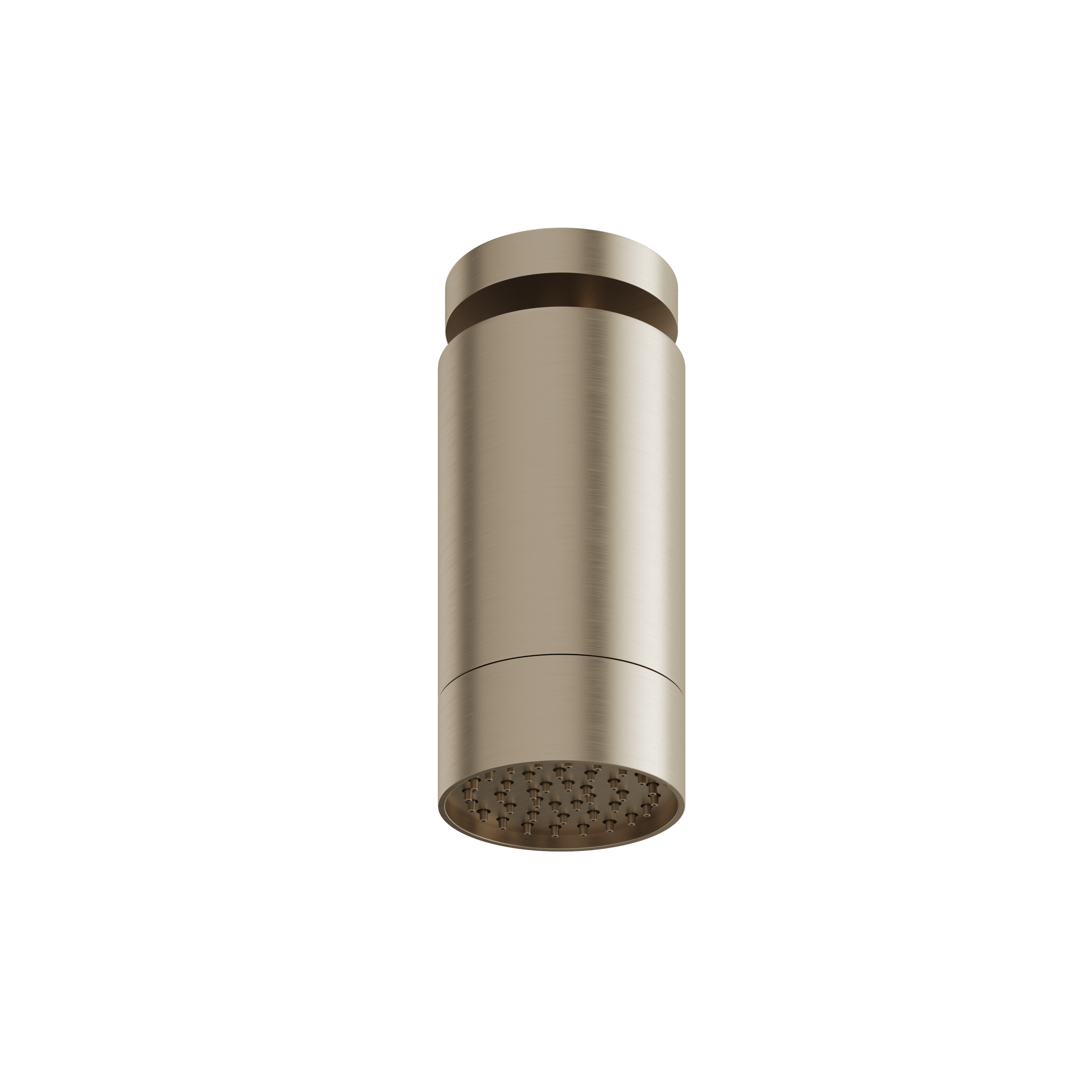 Aquabrass Rainhead with Ceiling Arm - Smooth Ring by Aquabrass