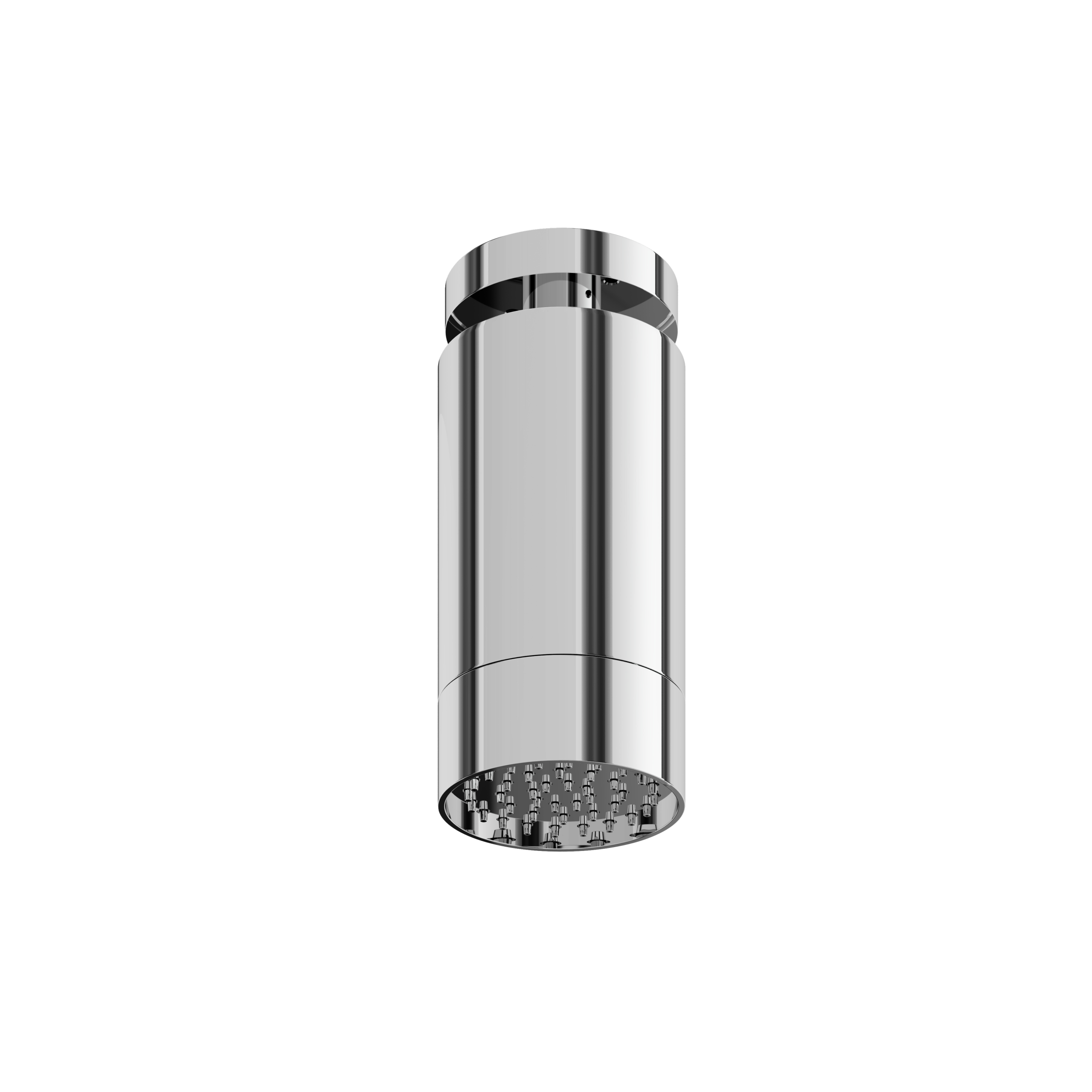 polished chrome shower arm