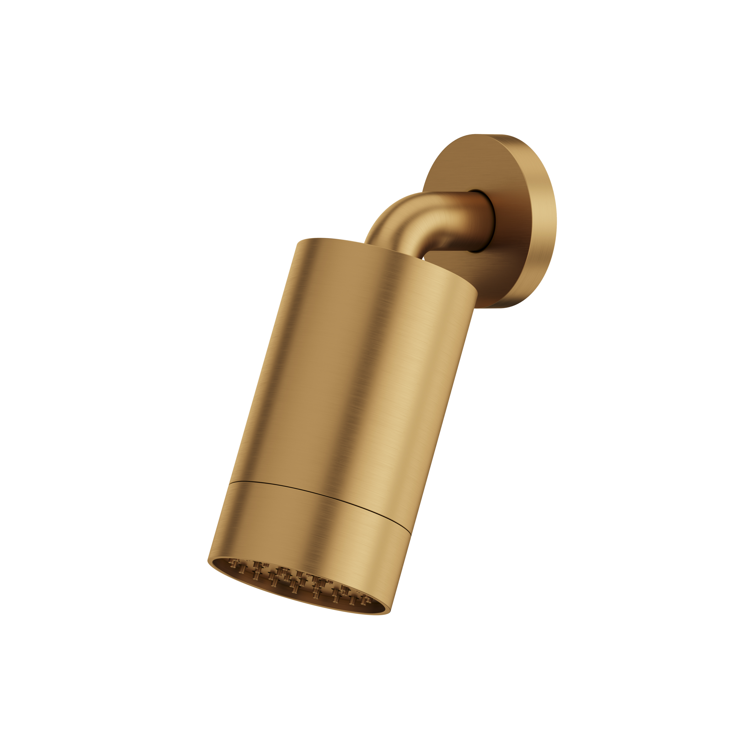 Aquabrass Rainhead with Wall Arm - Smooth Ring by Aquabrass
