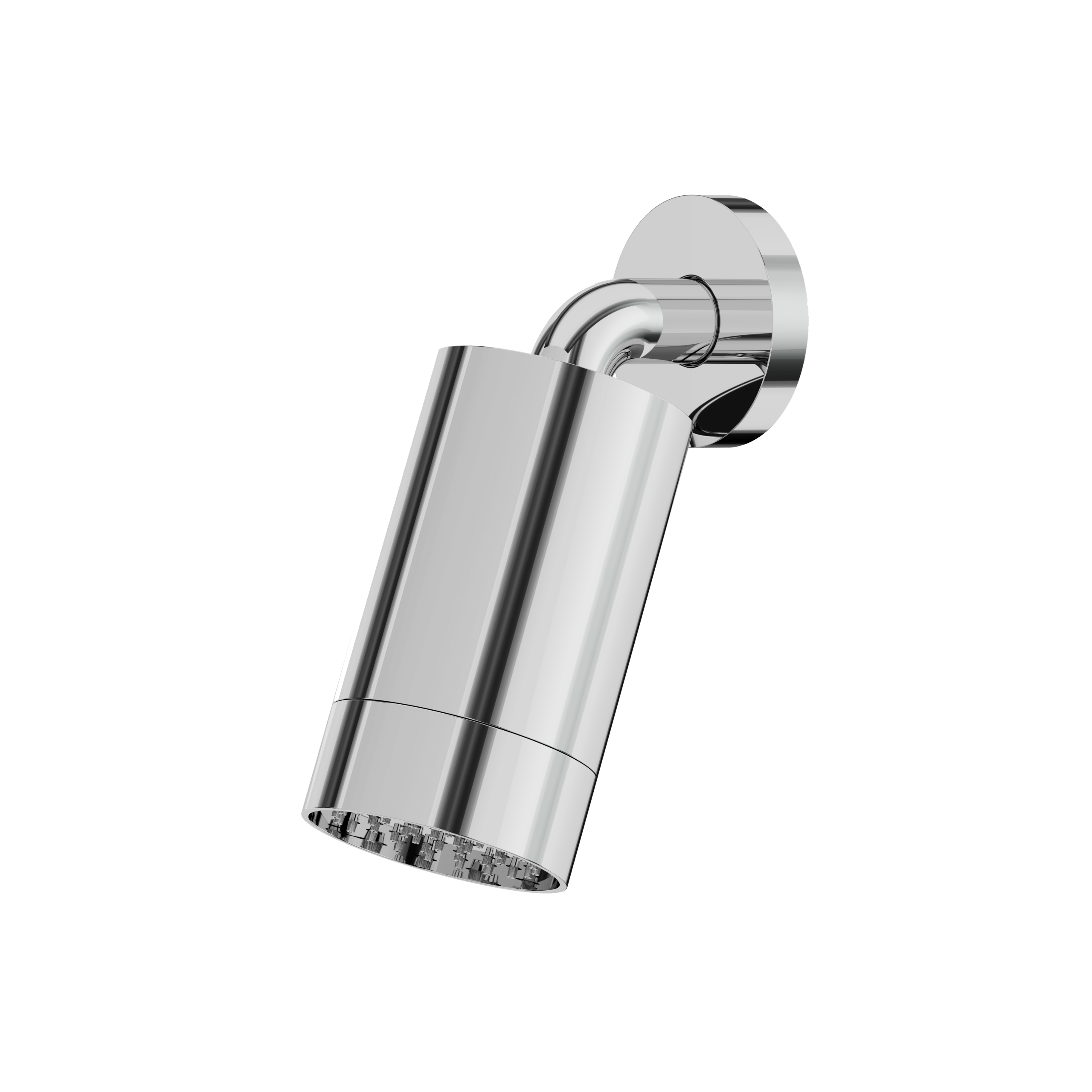 polished chrome shower arm