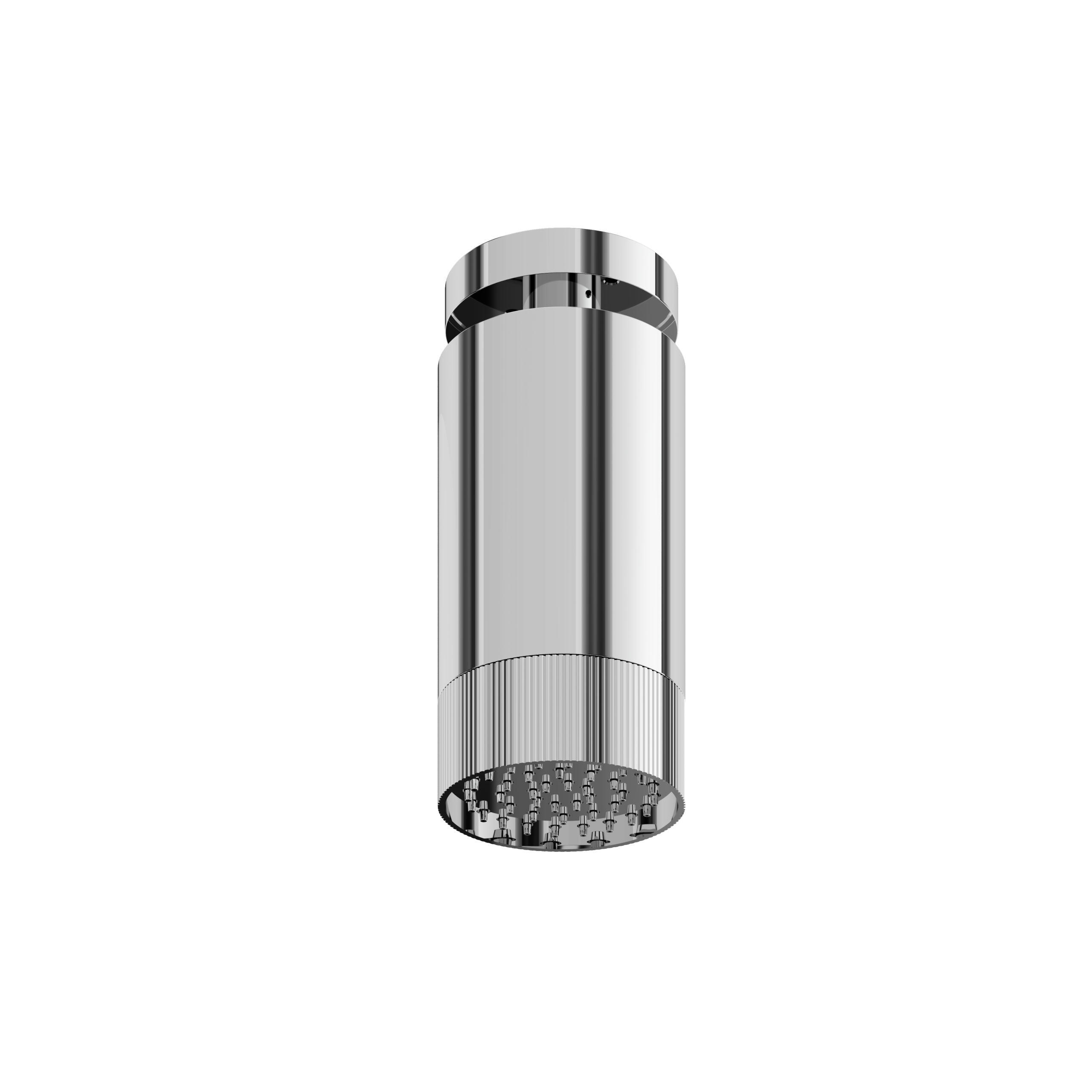 polished chrome shower arm