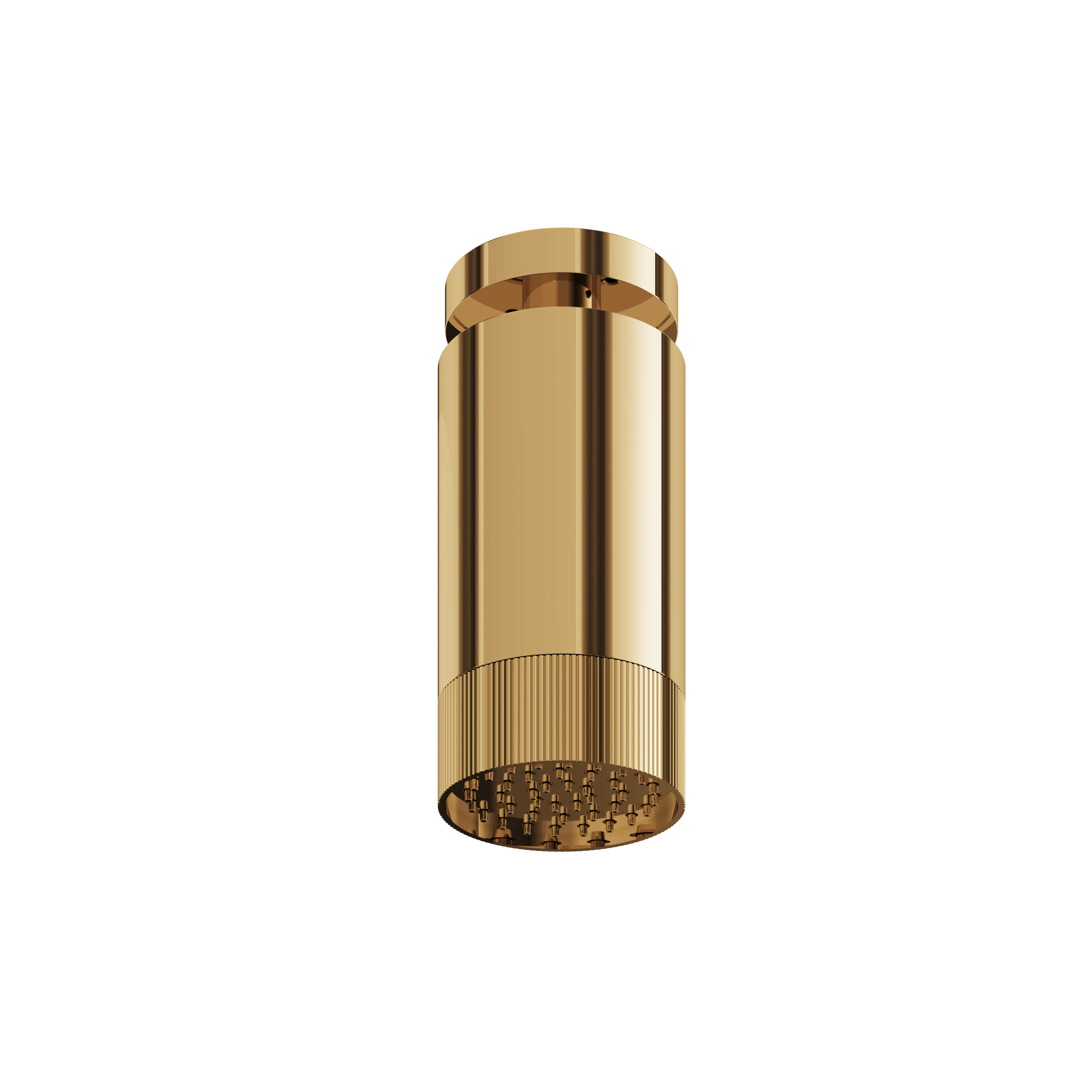 Aquabrass ShowerHead with Ceiling Arm - Textured Ring by Aquabrass