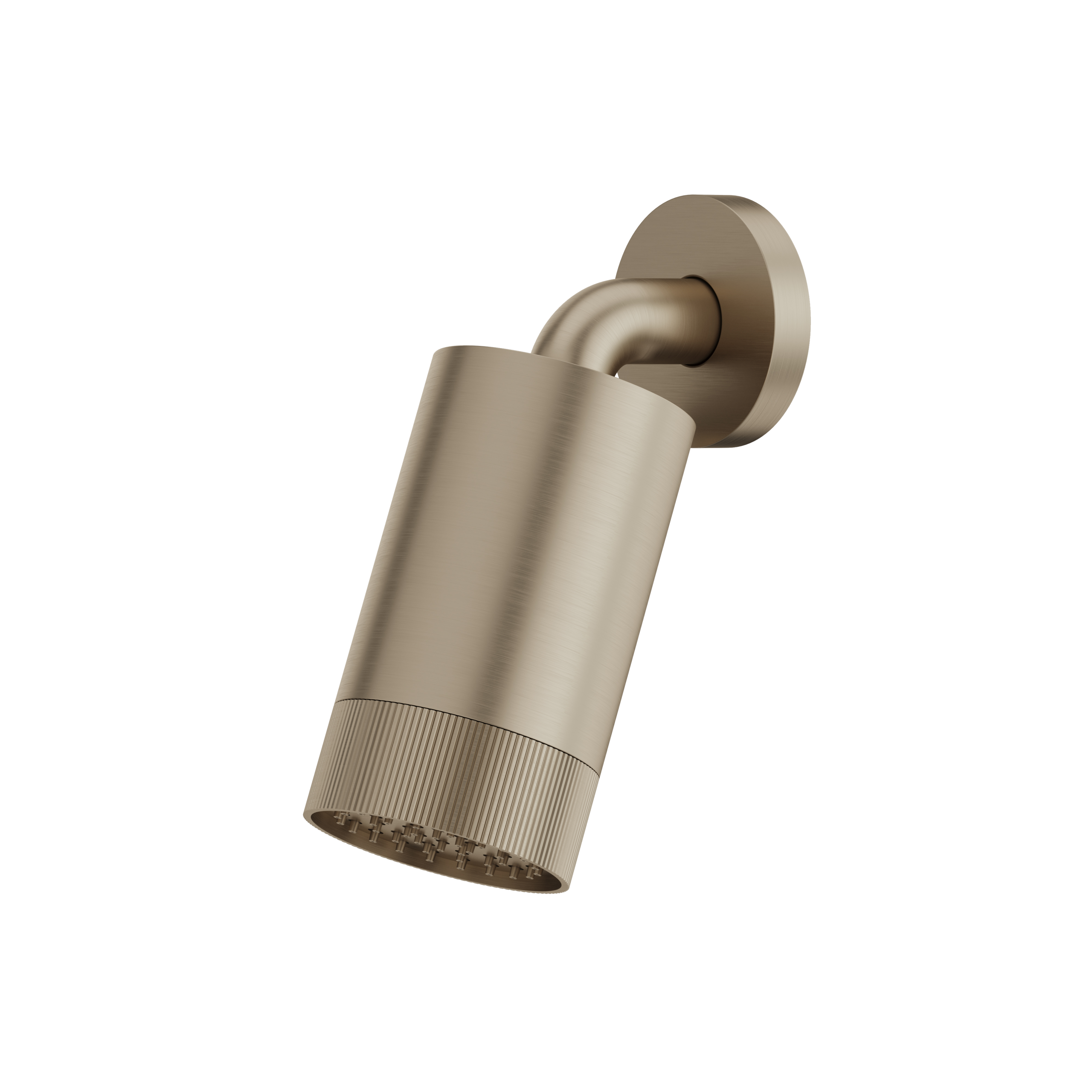 Aquabrass ShowerHead with Wall Arm - Textured Ring by Aquabrass