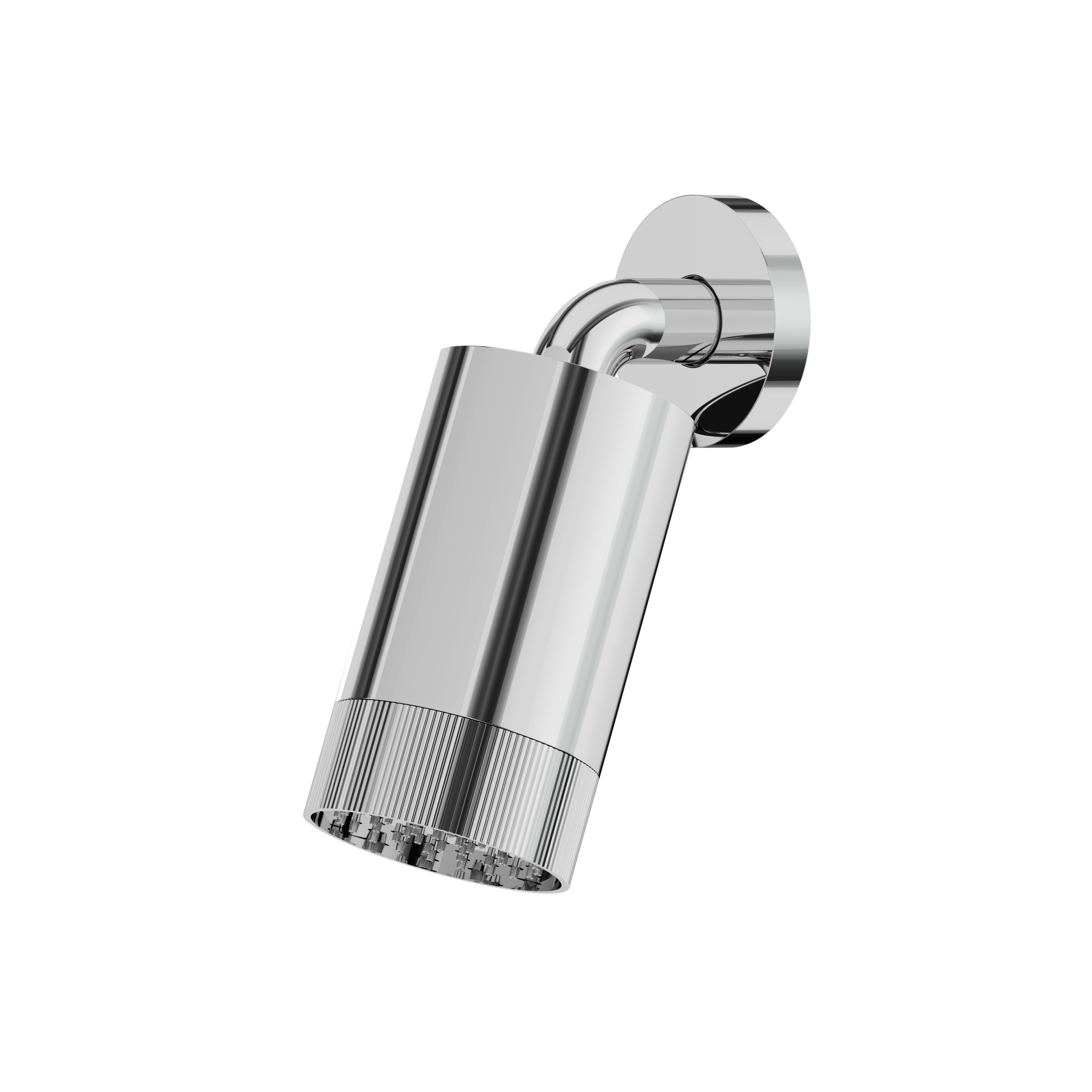 polished chrome shower arm