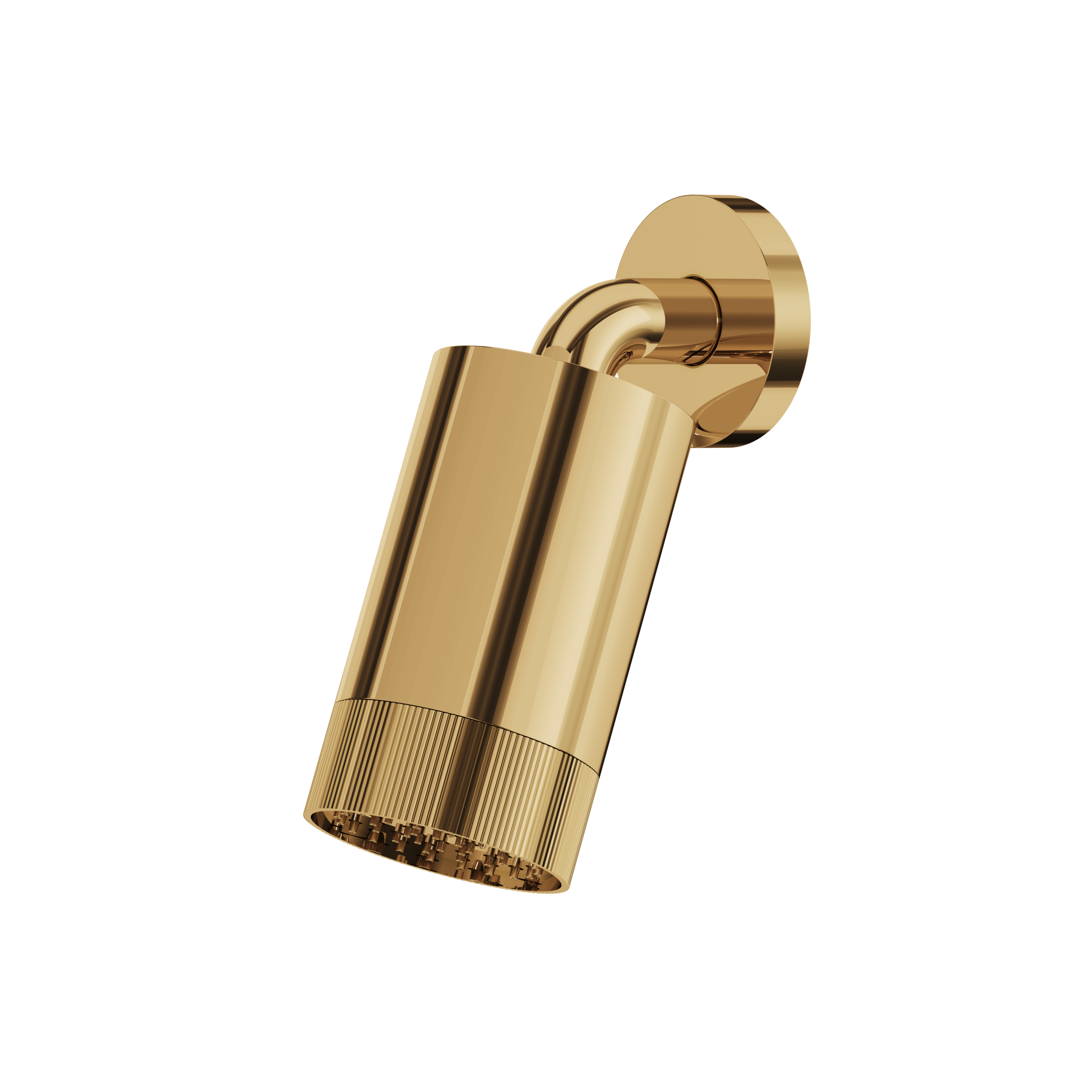 Aquabrass ShowerHead with Wall Arm - Textured Ring by Aquabrass