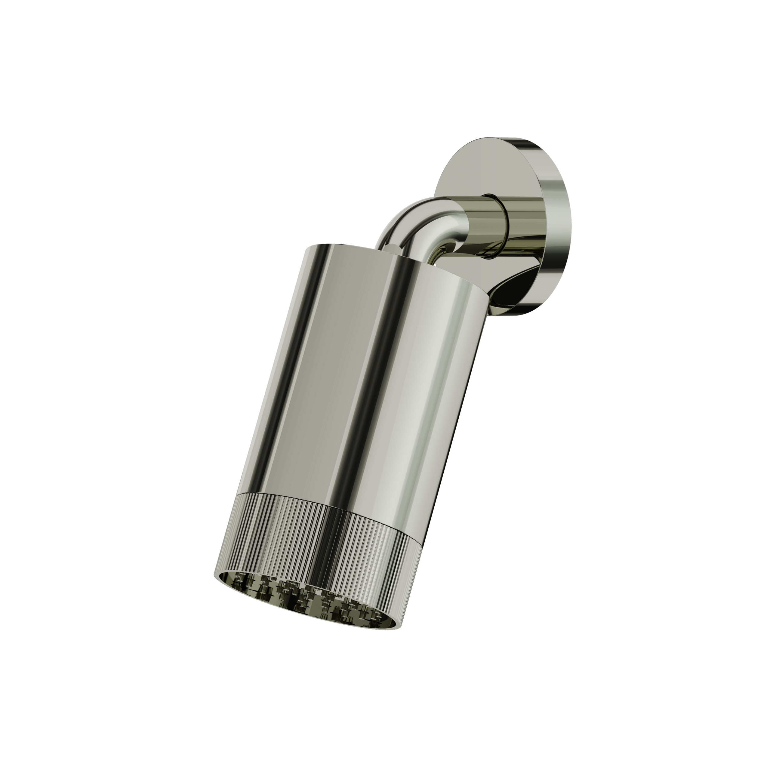 Aquabrass ShowerHead with Wall Arm - Textured Ring by Aquabrass