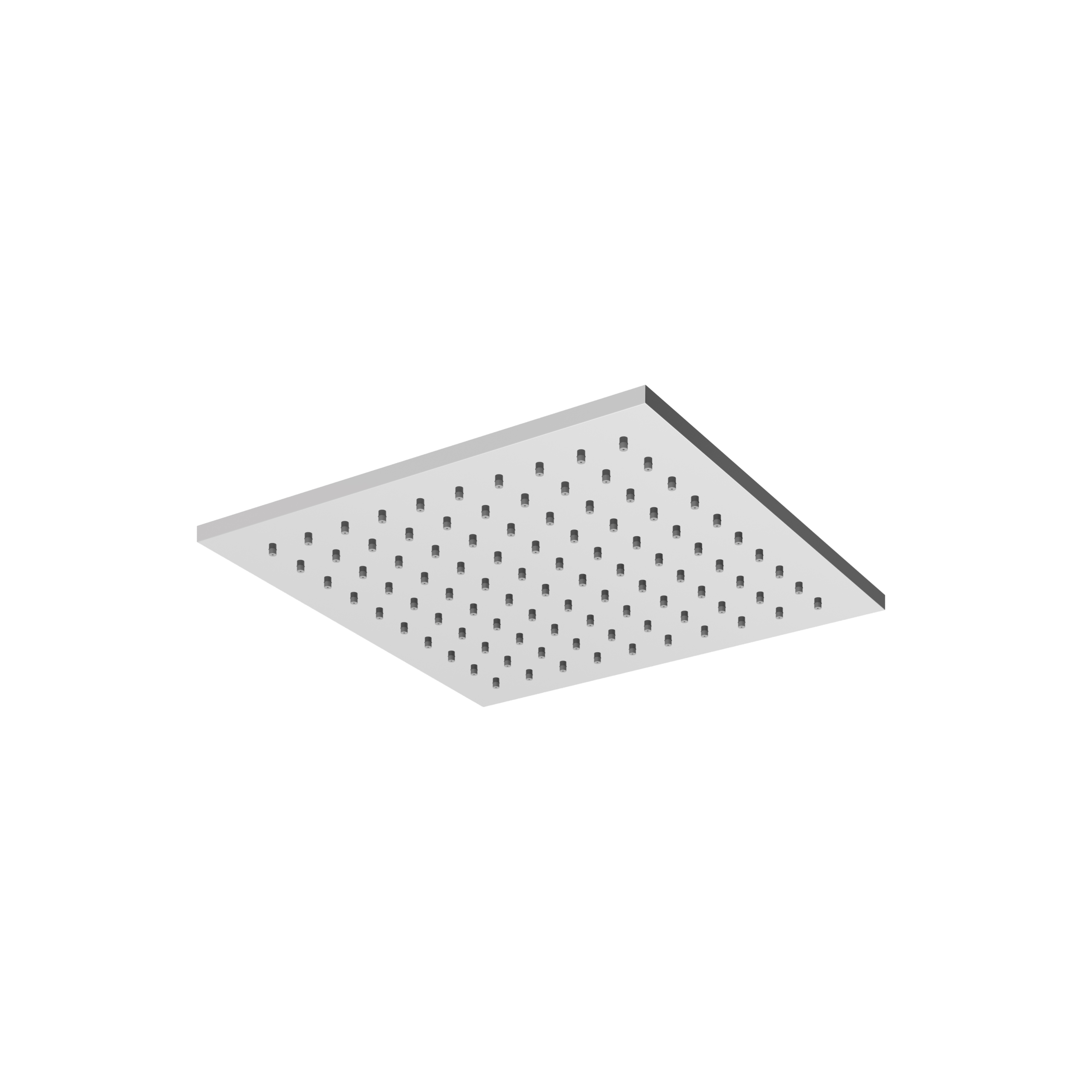 polished chrome shower head
