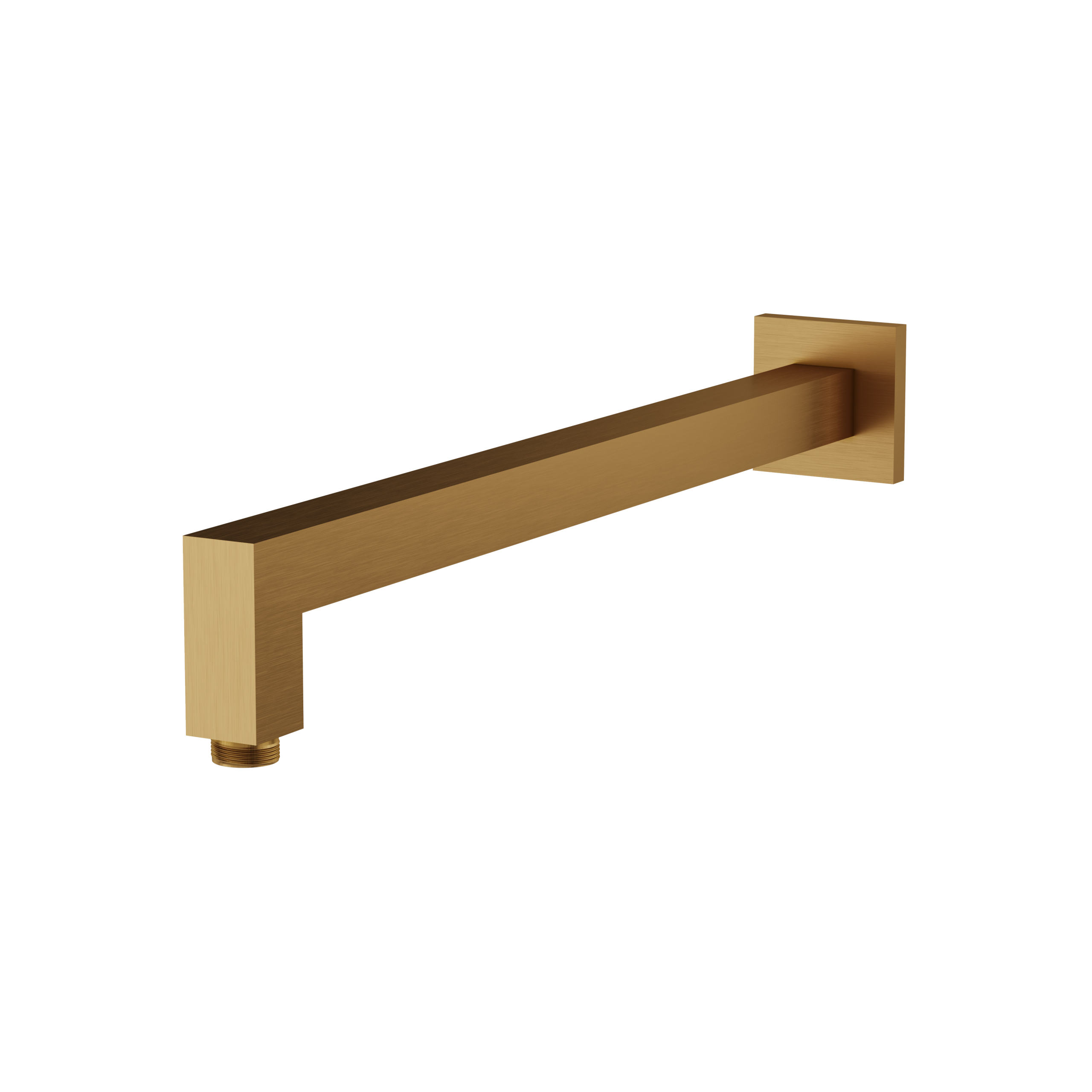 Aquabrass Square 16" Shower Arm with Flange by Aquabrass