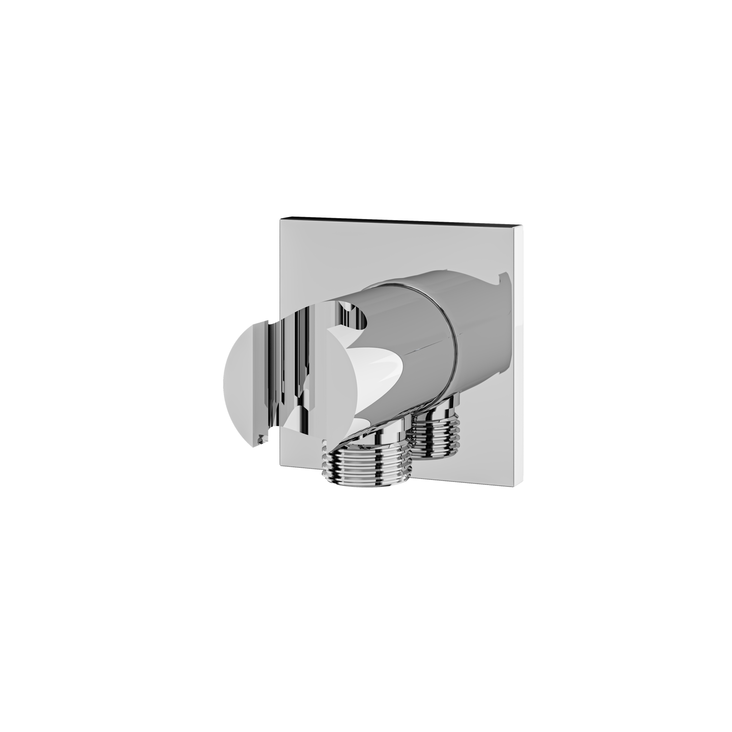 polished chrome shower hook