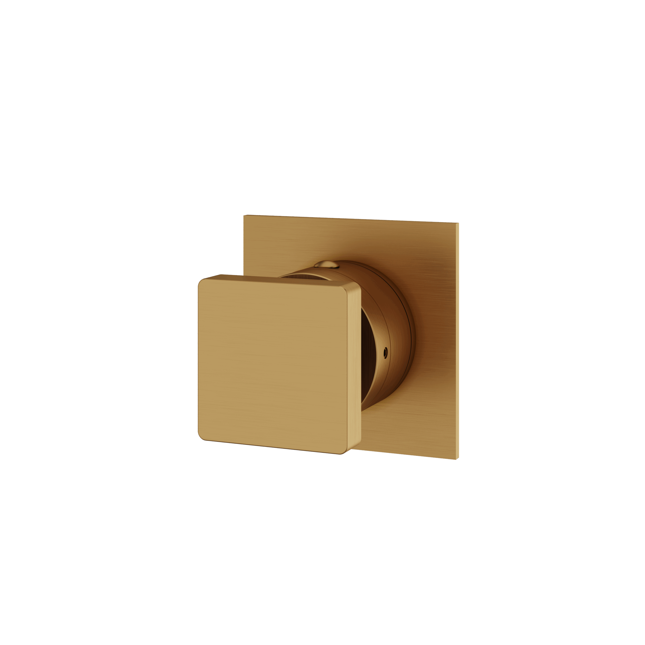 Aquabrass Square Trim Set - 2 Way Shared Non Shared for 61934 Diverter by Aquabrass
