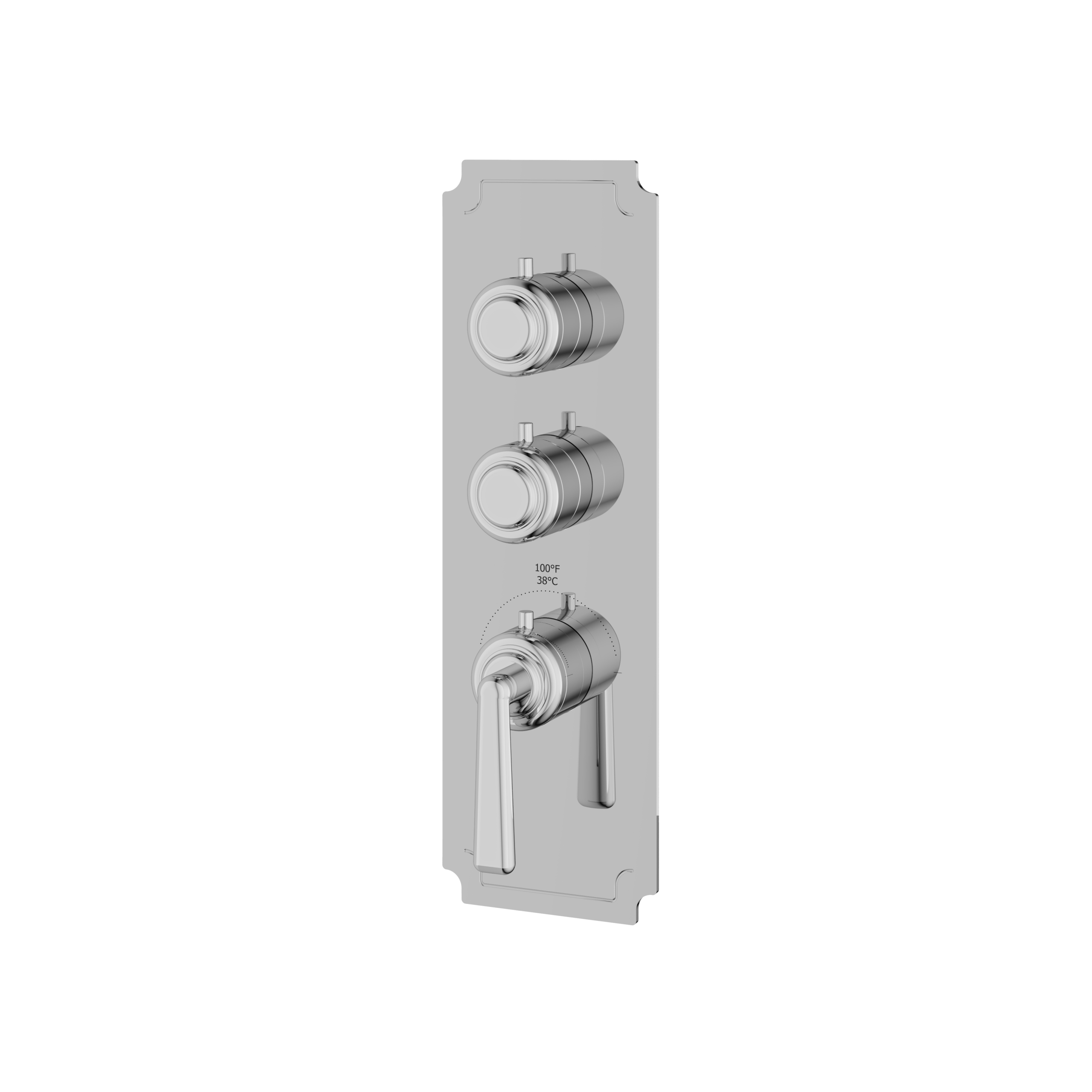 polished chrome trim