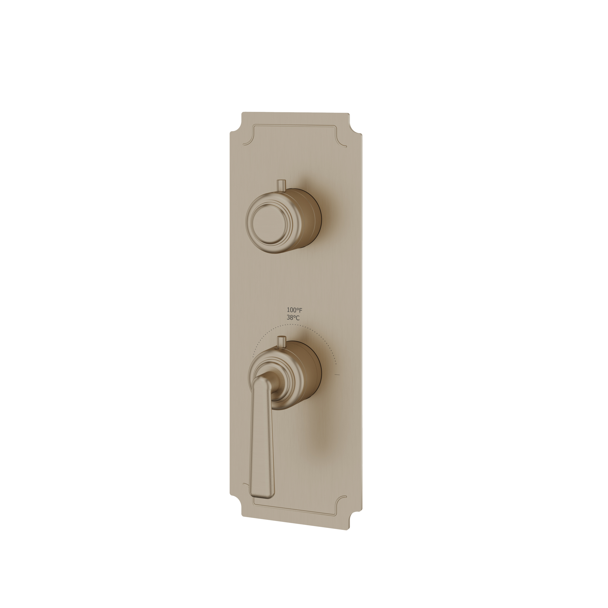 Aquabrass Forum Trim Set - 3 Way Shared for T12123 Valve by Aquabrass