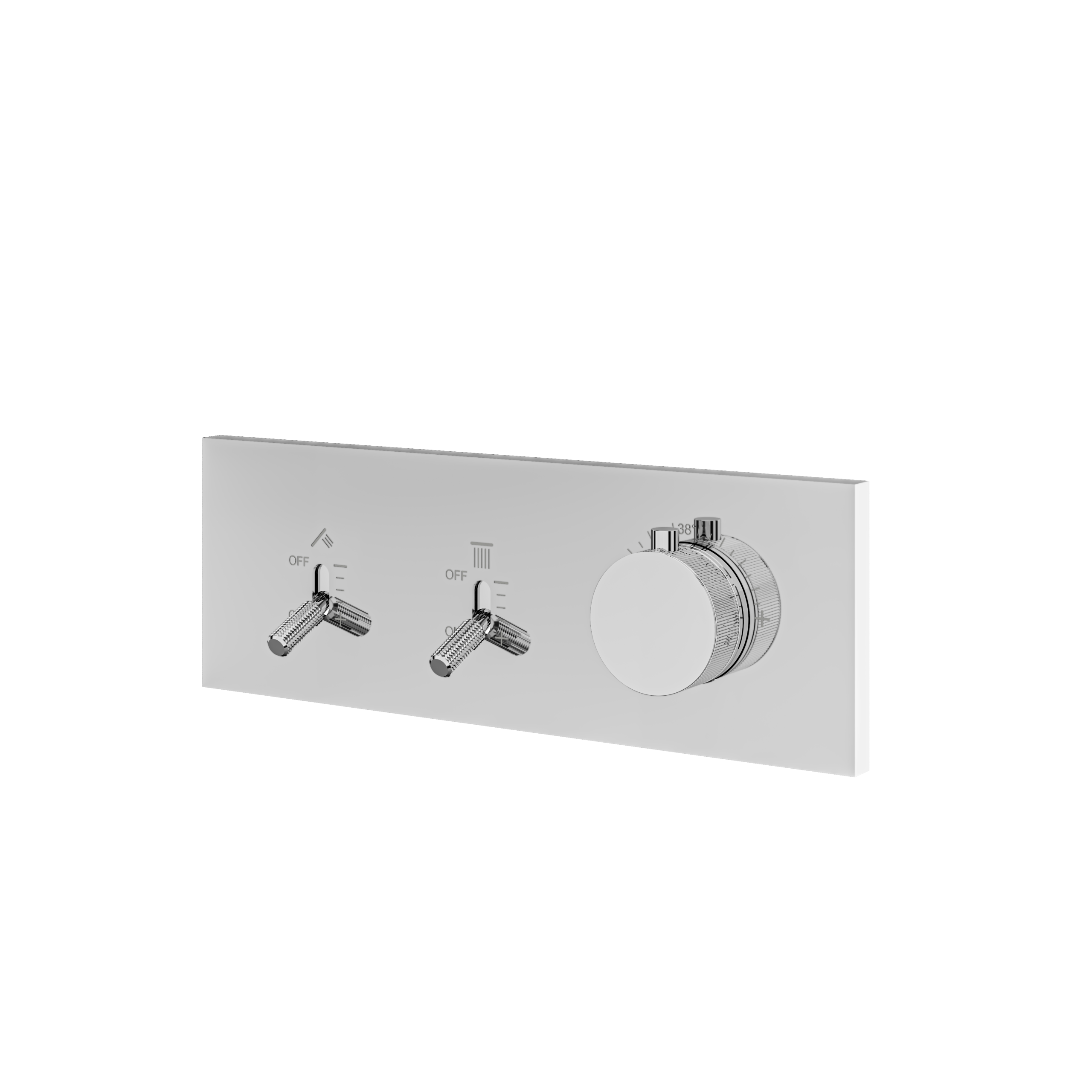 polished chrome trim