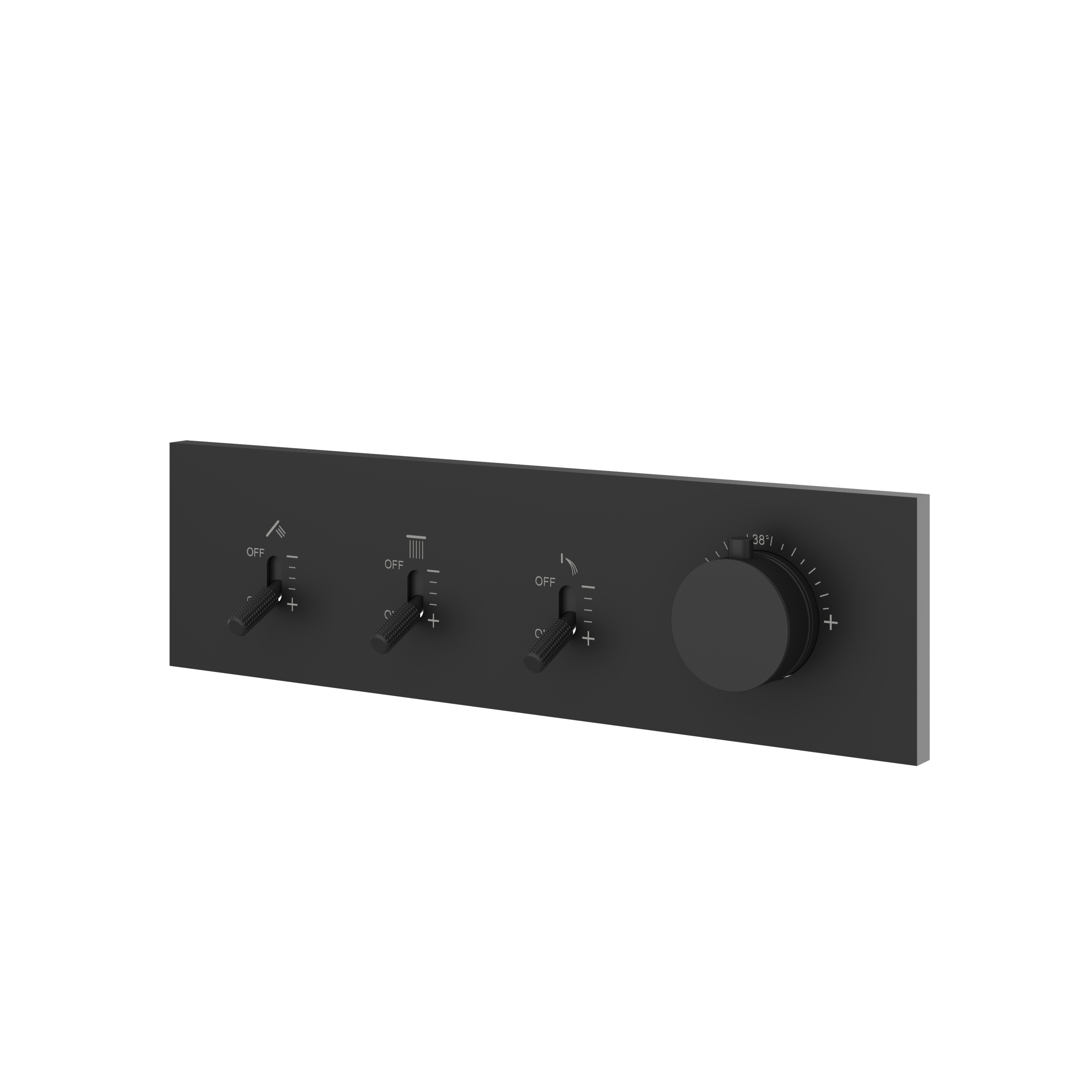 Aquabrass Dimmer 3 Way Shower Trim