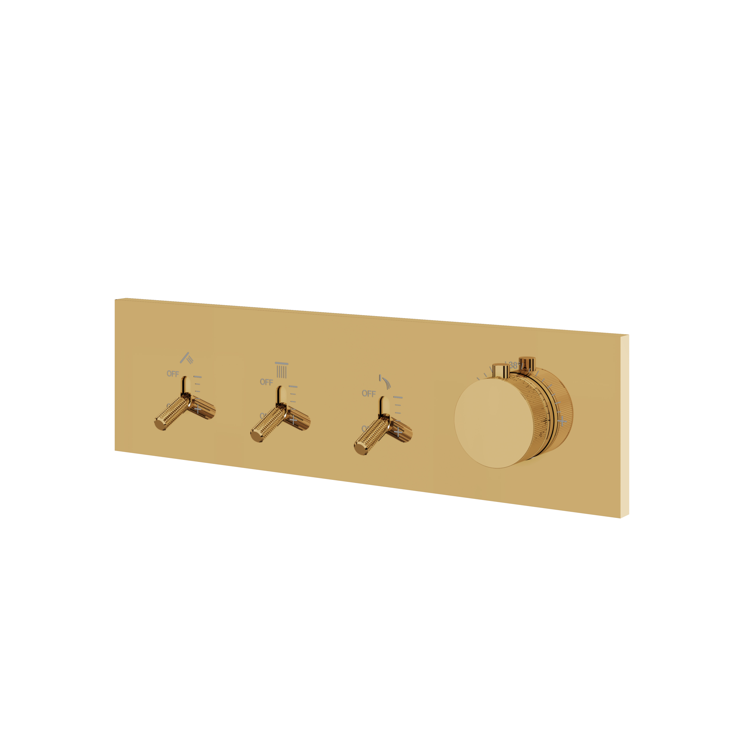 Aquabrass Dimmer 3 Way Shower Trim by Aquabrass