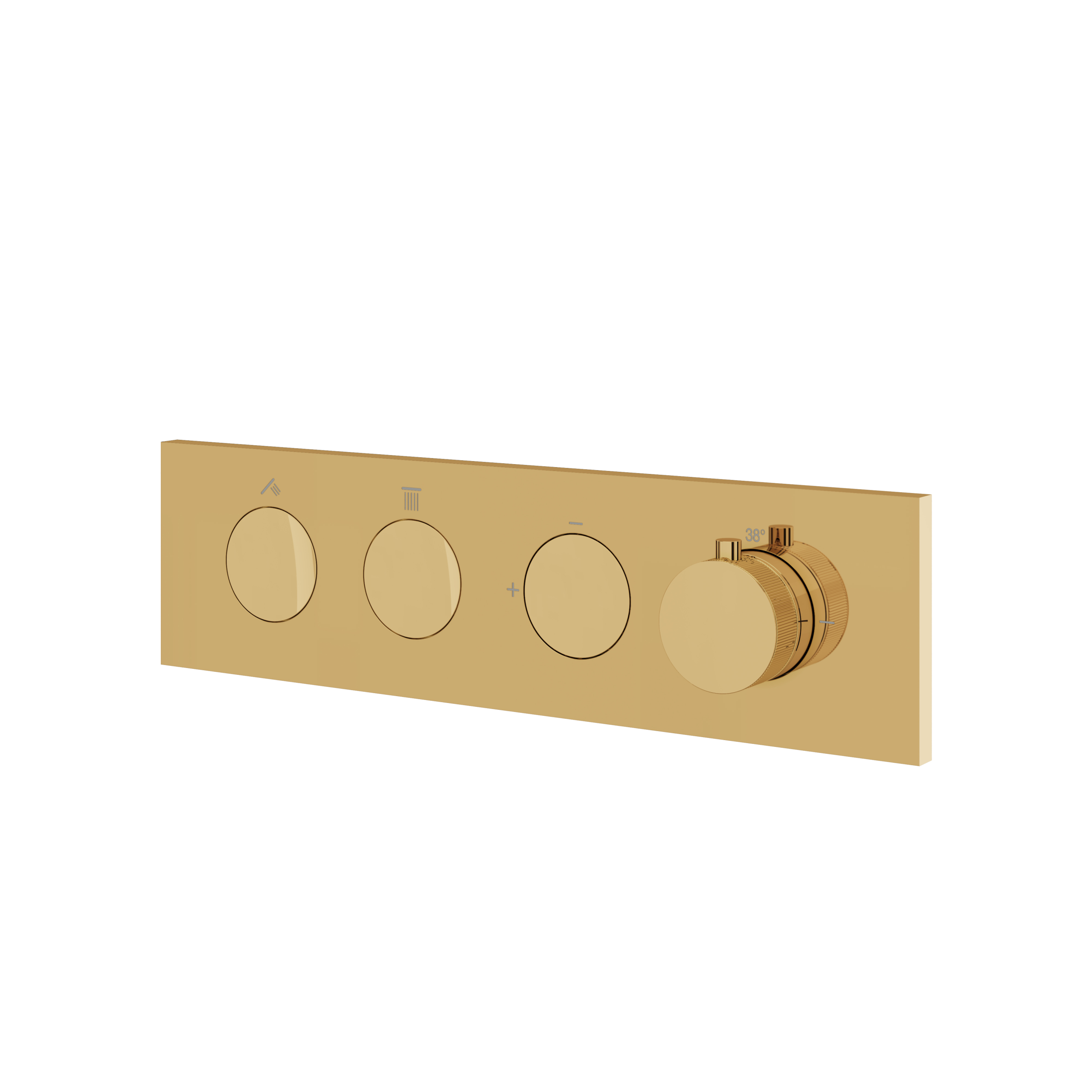 Aquabrass Flush 2 Way Shower Trim by Aquabrass