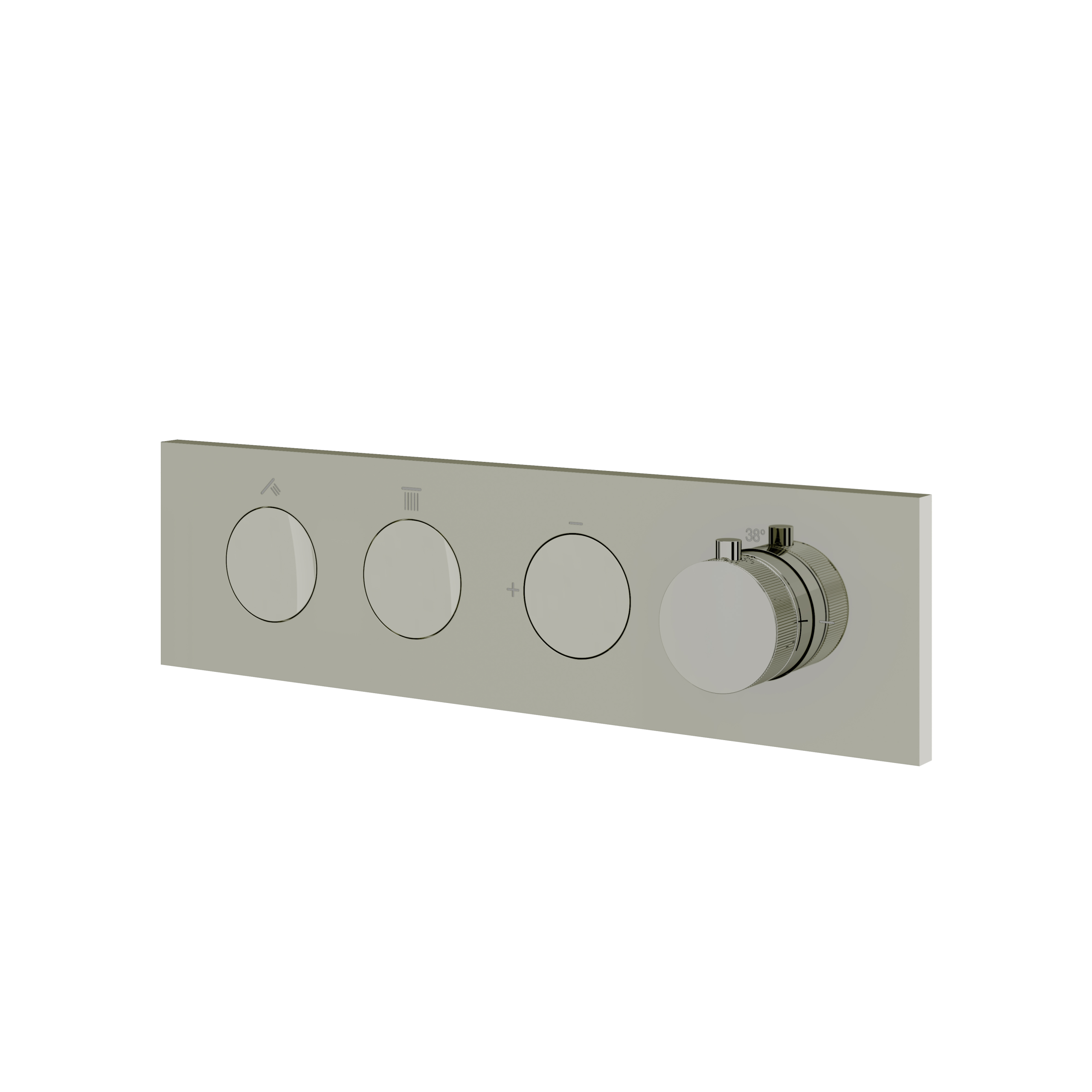 Aquabrass Flush 2 Way Shower Trim by Aquabrass