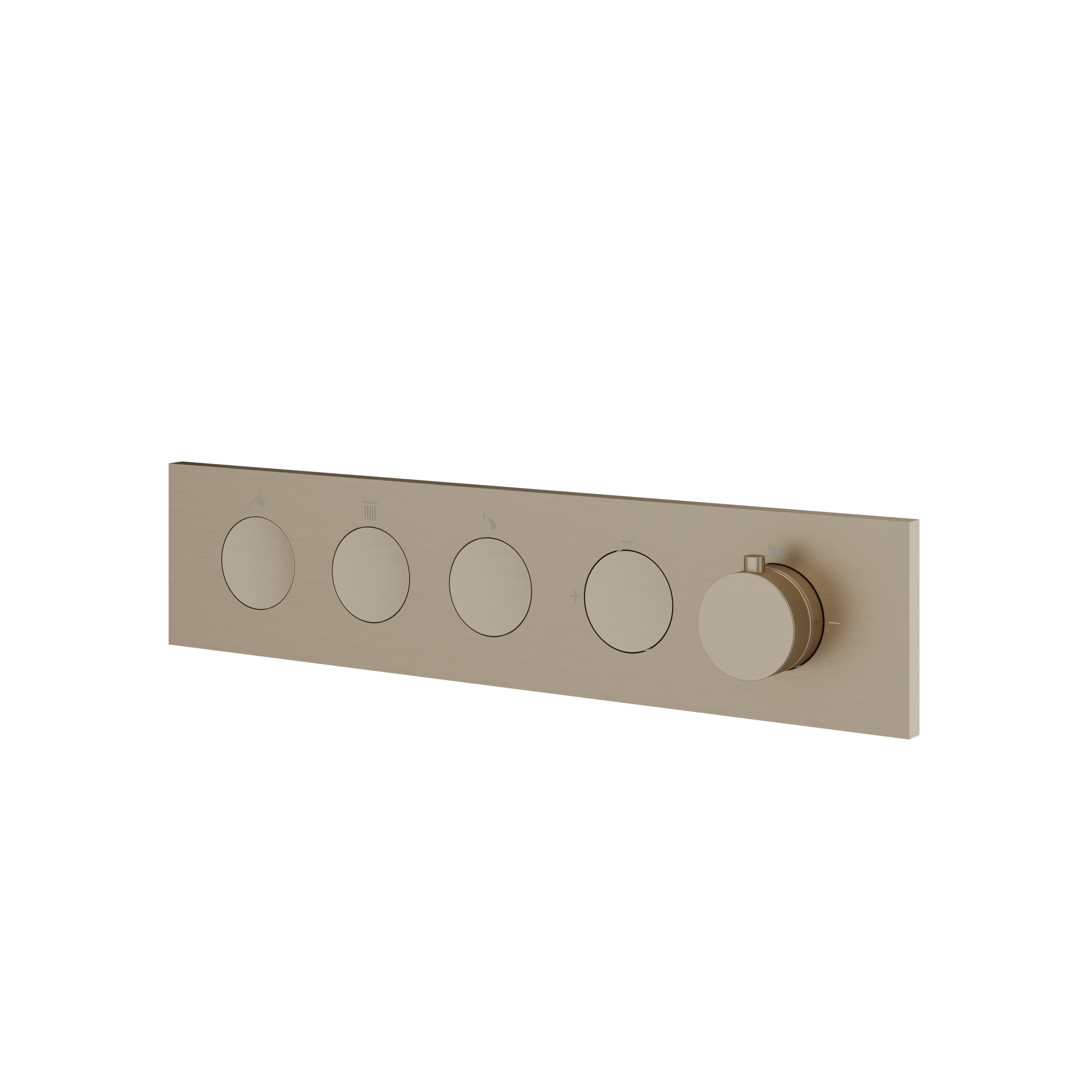 Aquabrass Flush 3 Way Shower Trim