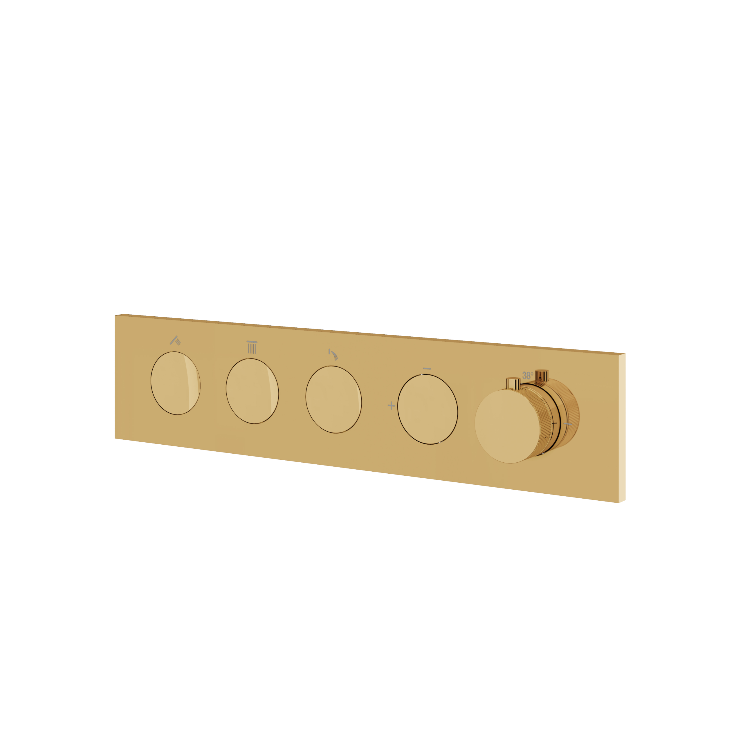 Aquabrass Flush 3 Way Shower Trim by Aquabrass