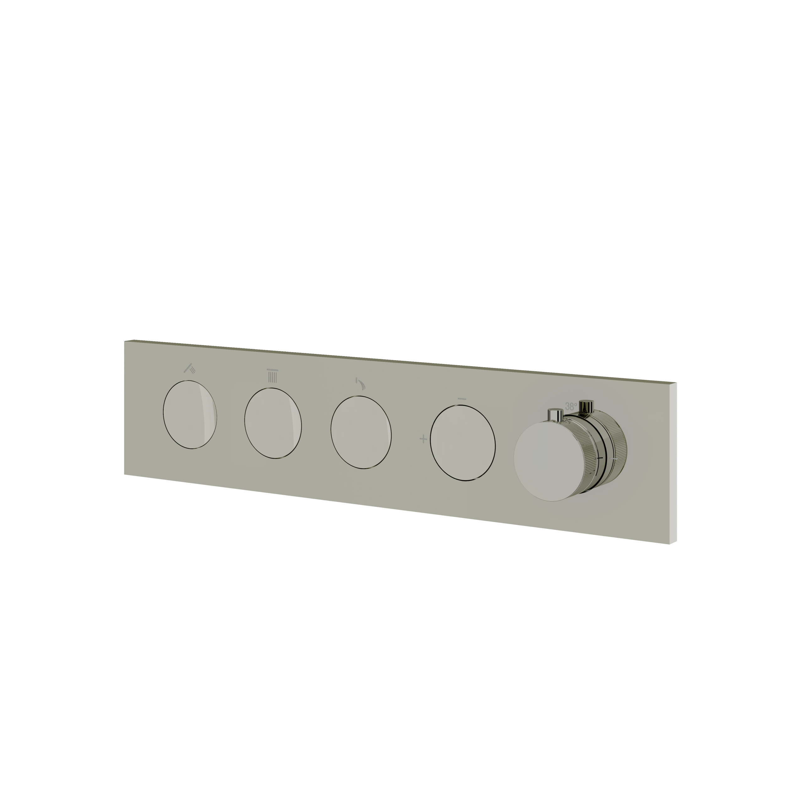 Aquabrass Flush 3 Way Shower Trim