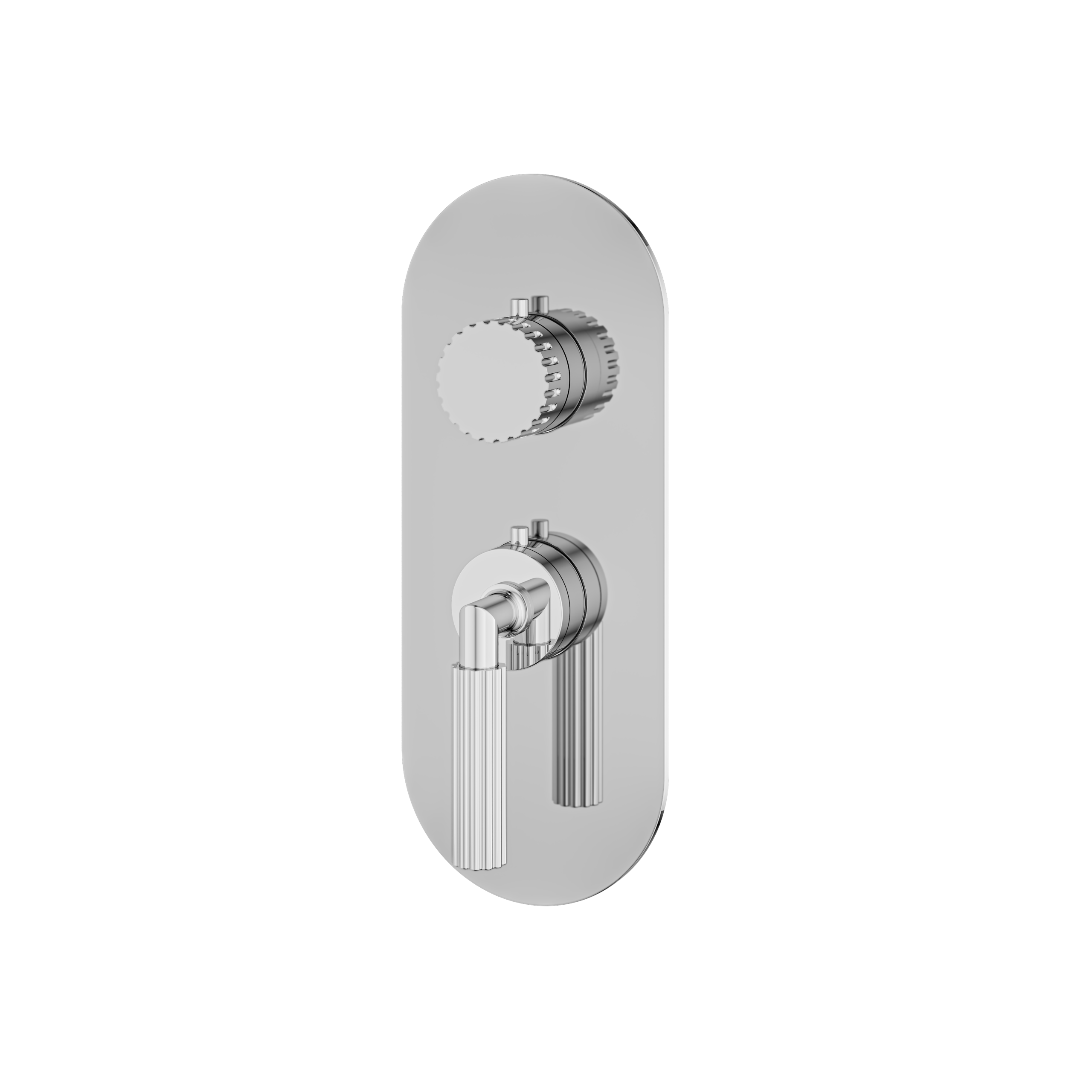 polished chrome trim