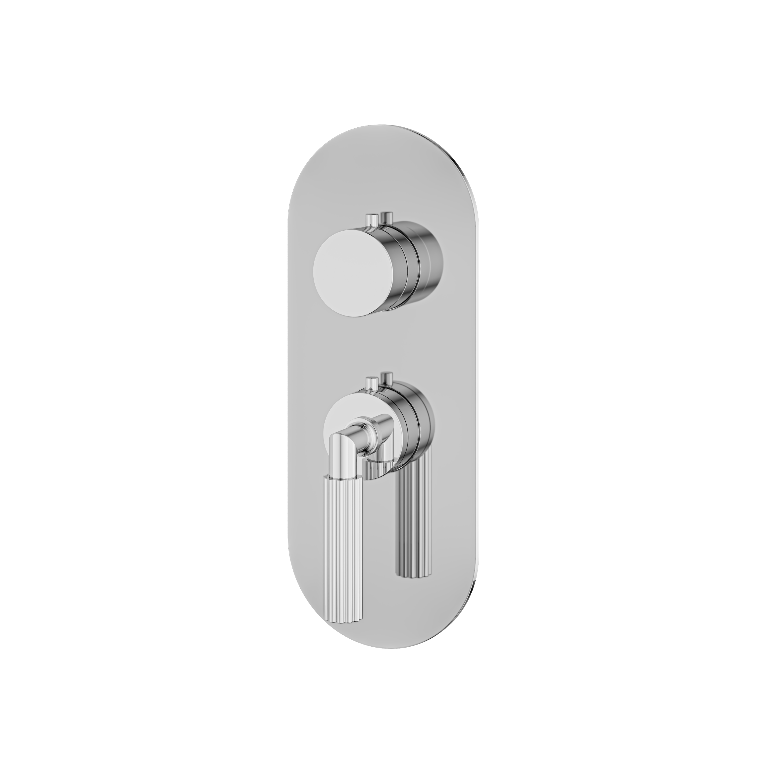 polished chrome trim