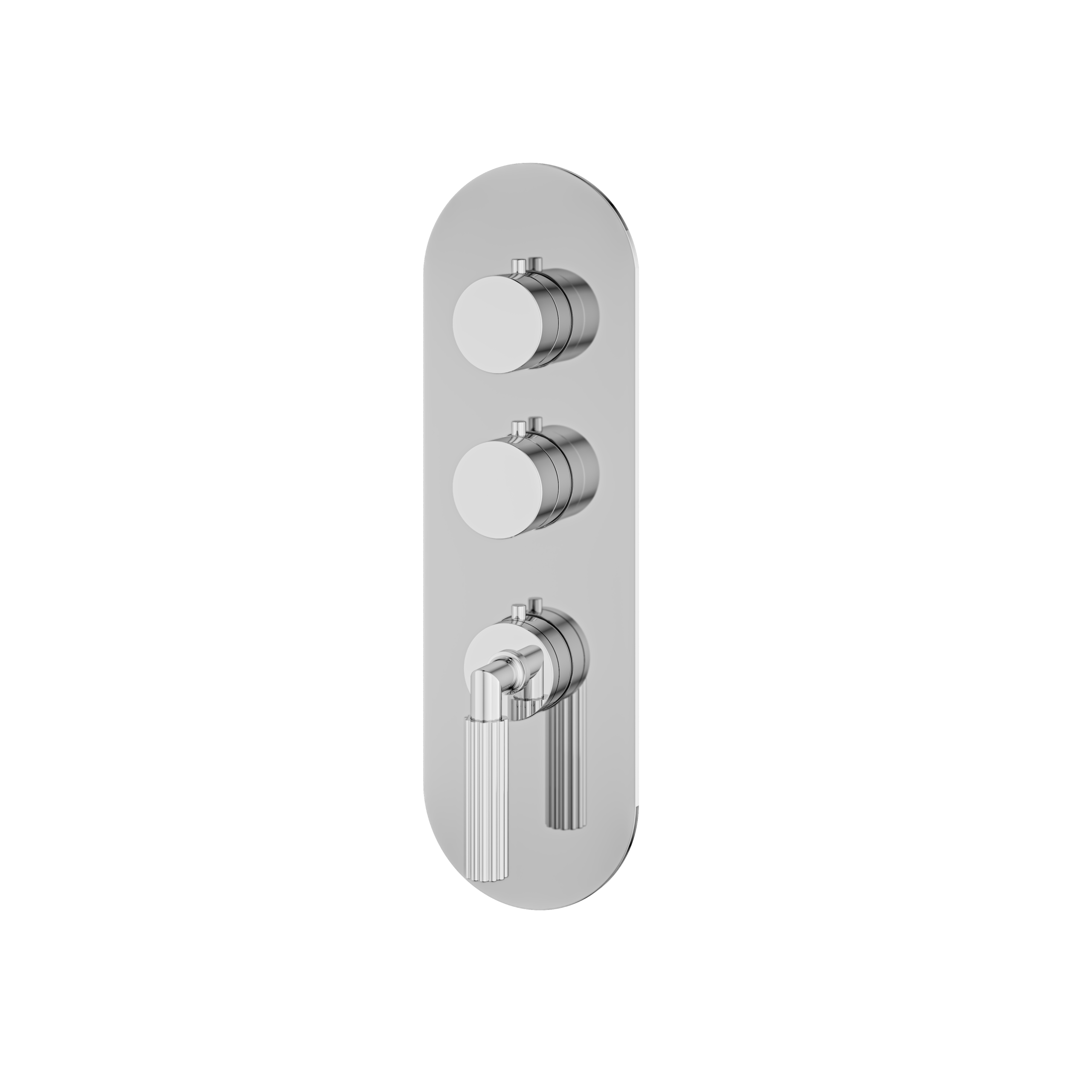 polished chrome trim
