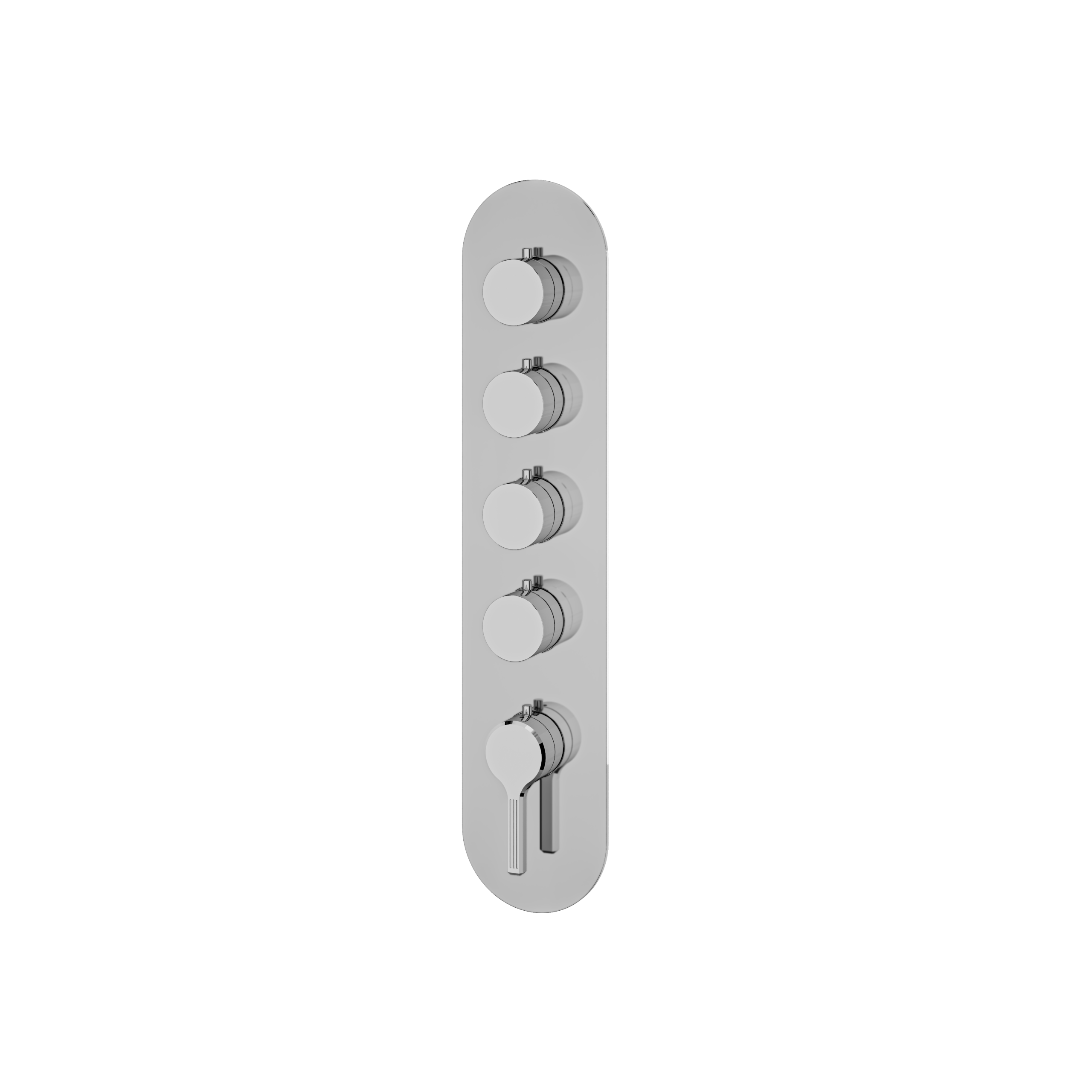 polished chrome trim