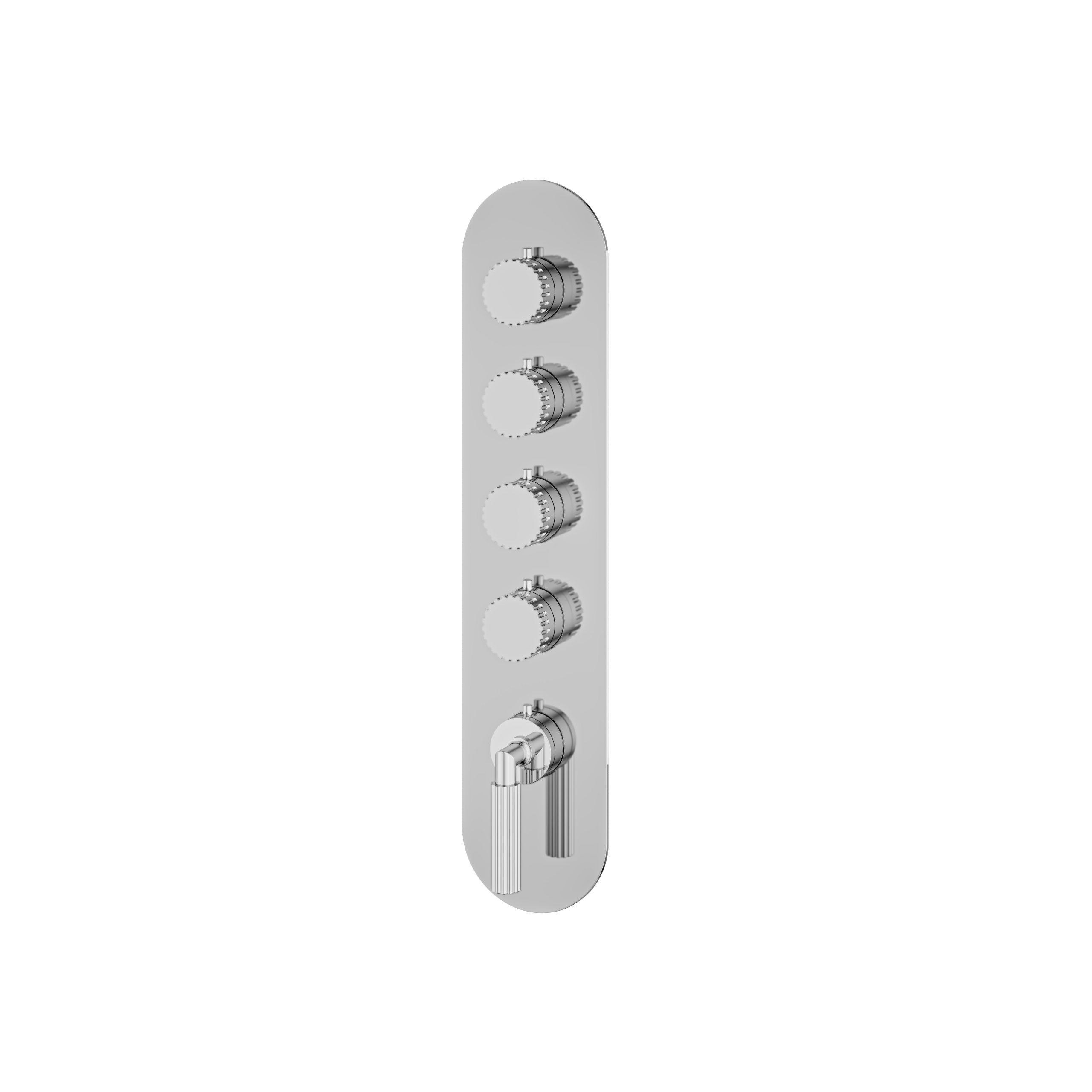 polished chrome trim