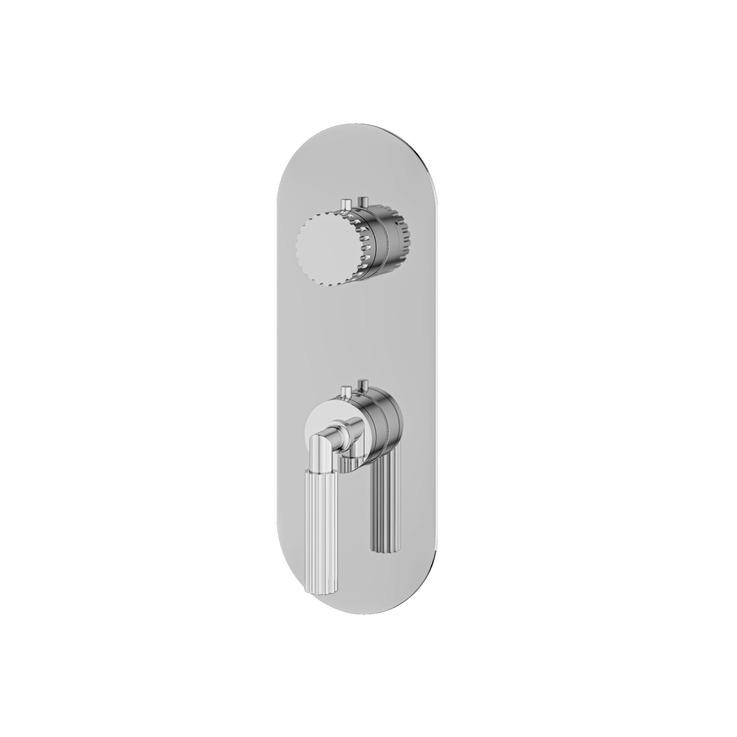 polished chrome trim