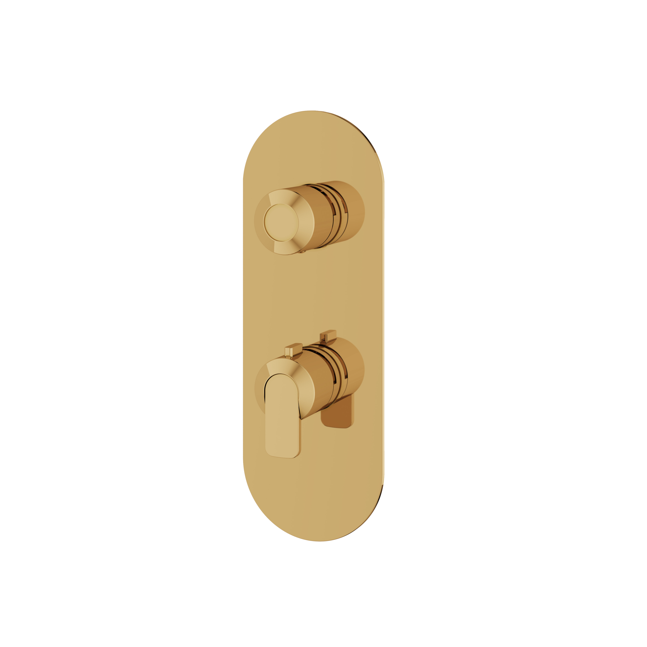Aquabrass C67 Trim Set - 3 Way Non Shared for T12123 Valve by Aquabrass