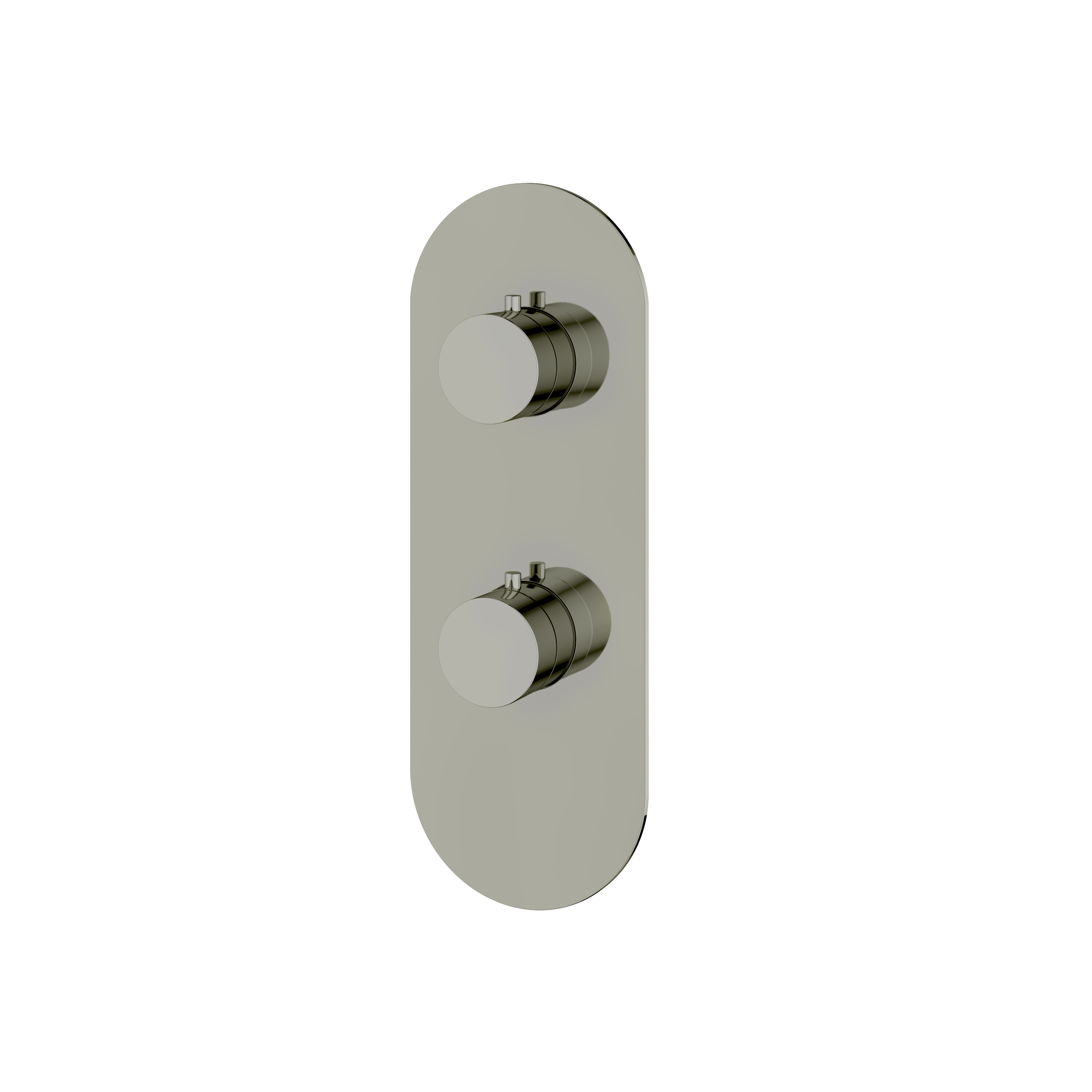 Aquabrass Round Trim Set - 3 Way Non Shared for T12123 Valve by Aquabrass