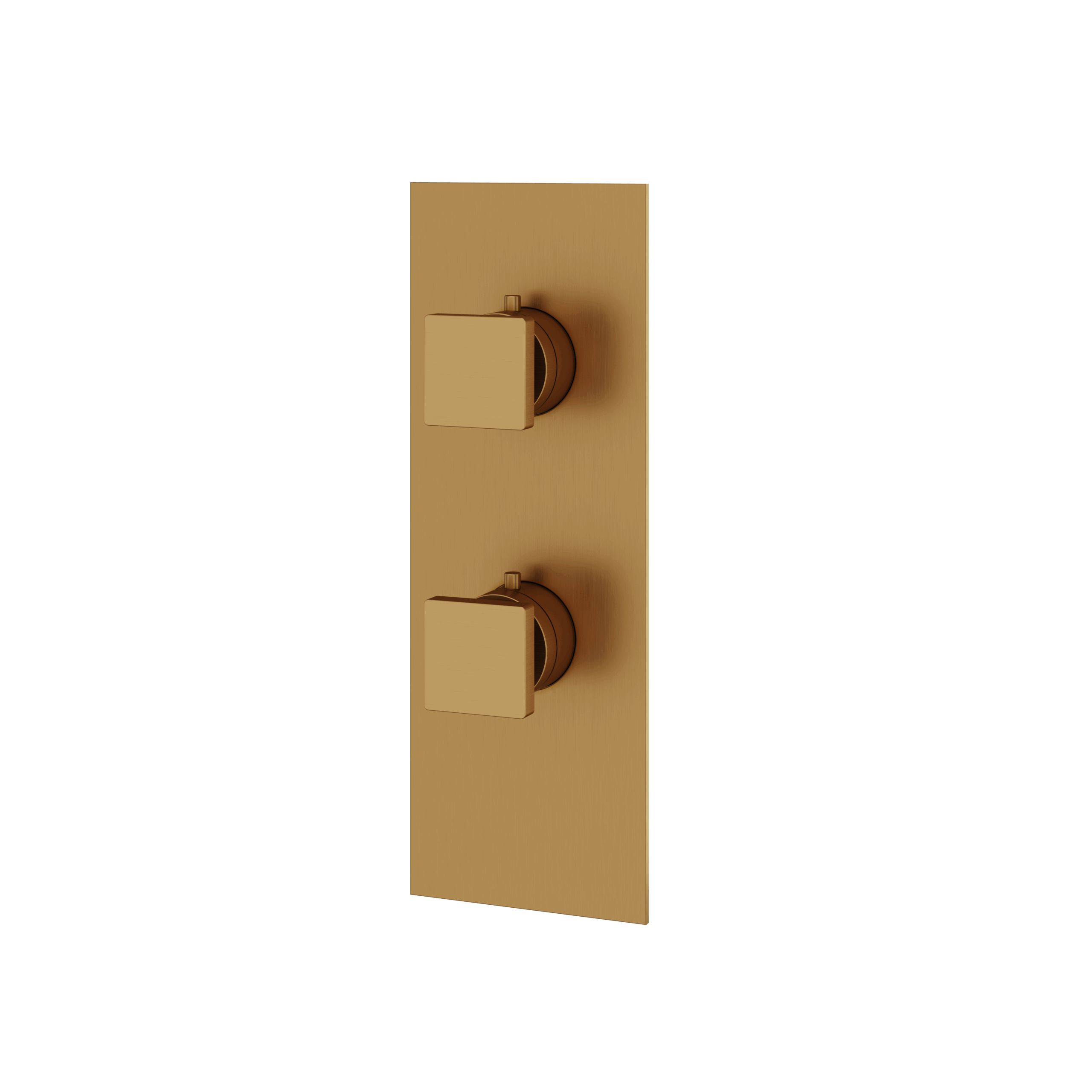 Aquabrass Square Trim Set - 2 Way Non Shared for T12123 Valve by Aquabrass