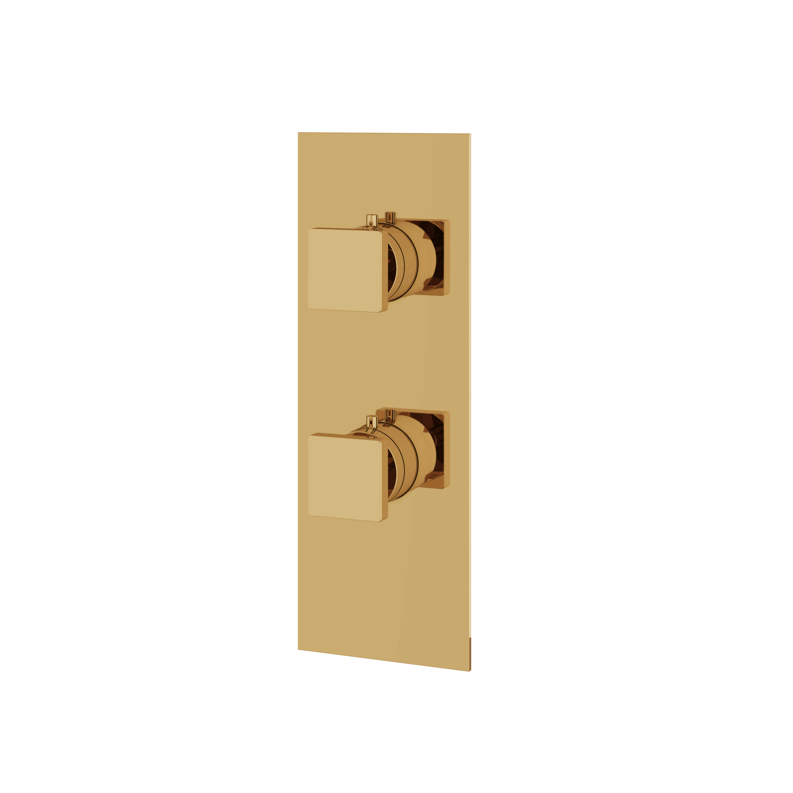 Aquabrass Square Trim Set - 3 Way Non Shared for T12123 Valve by Aquabrass