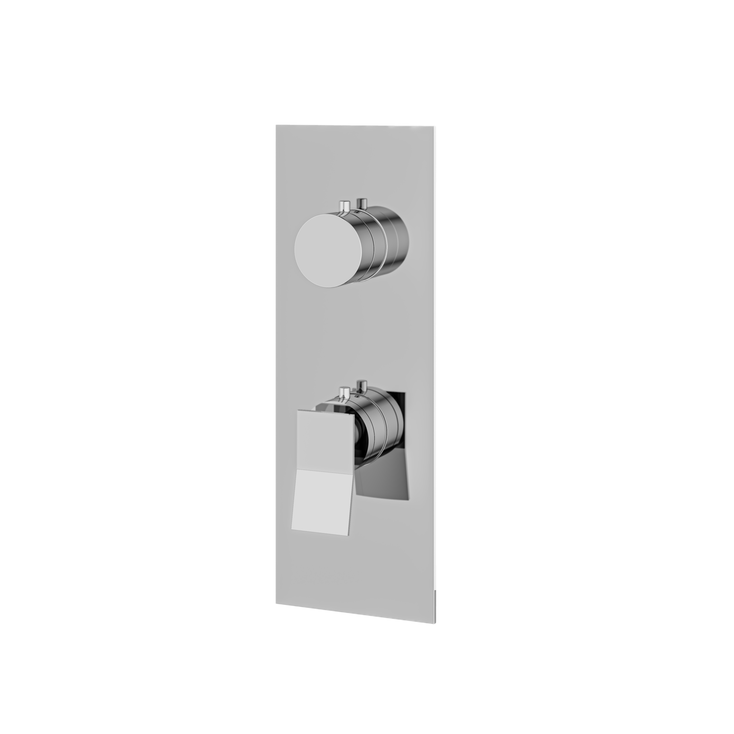 polished chrome trim