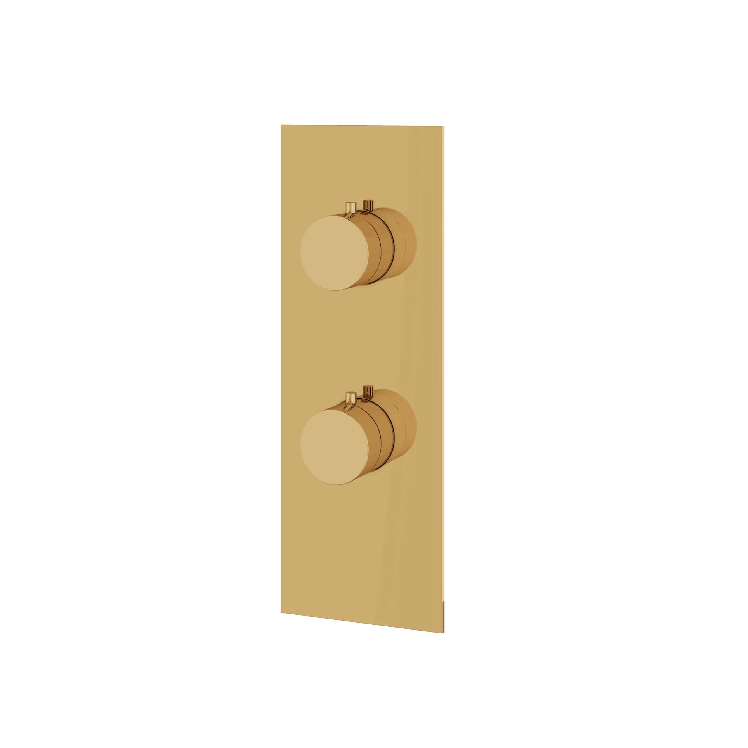 Aquabrass Square/Round Trim Set - 3 Way Shared for T12123 Valve by Aquabrass