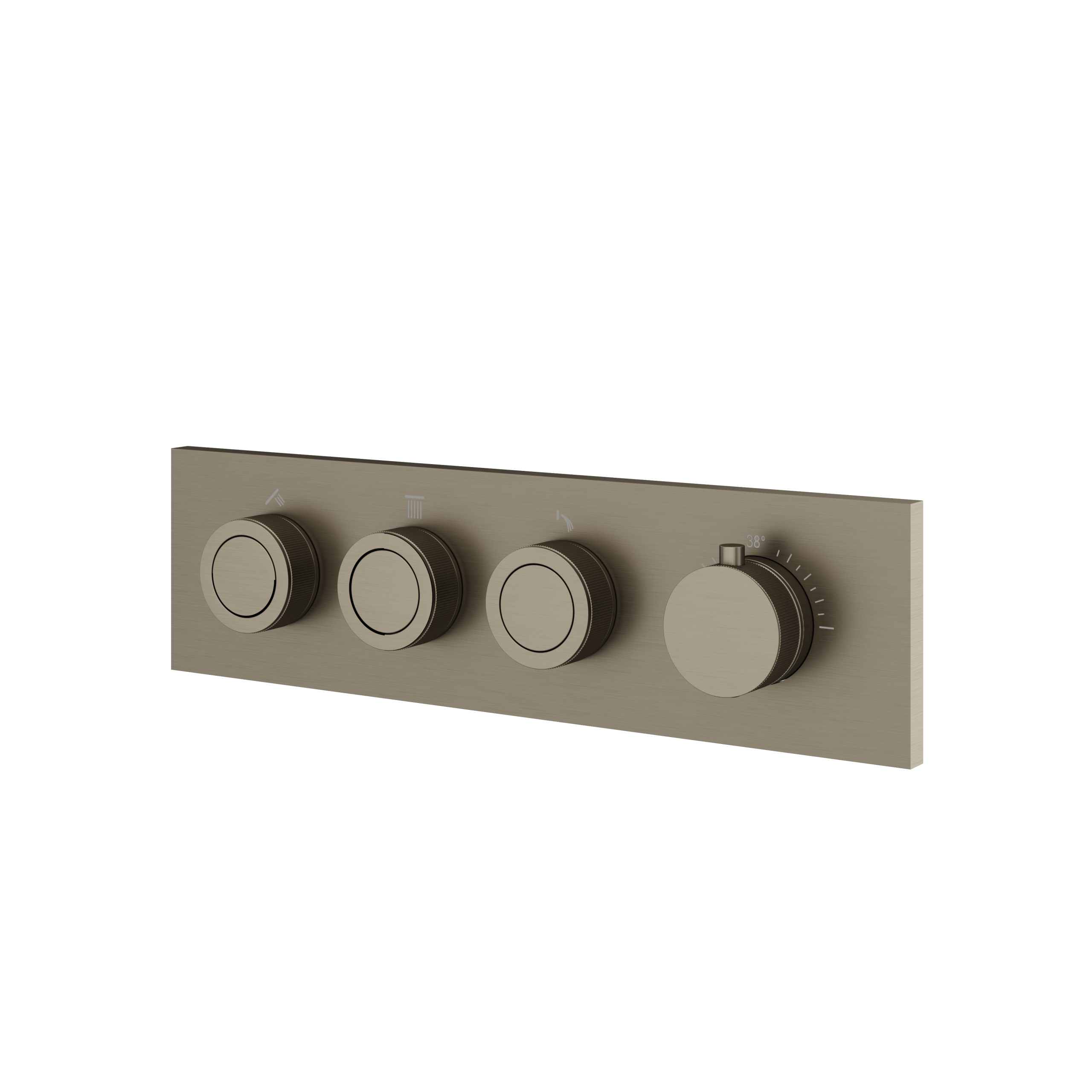 Aquabrass Touch 3 Way Shower Trim by Aquabrass