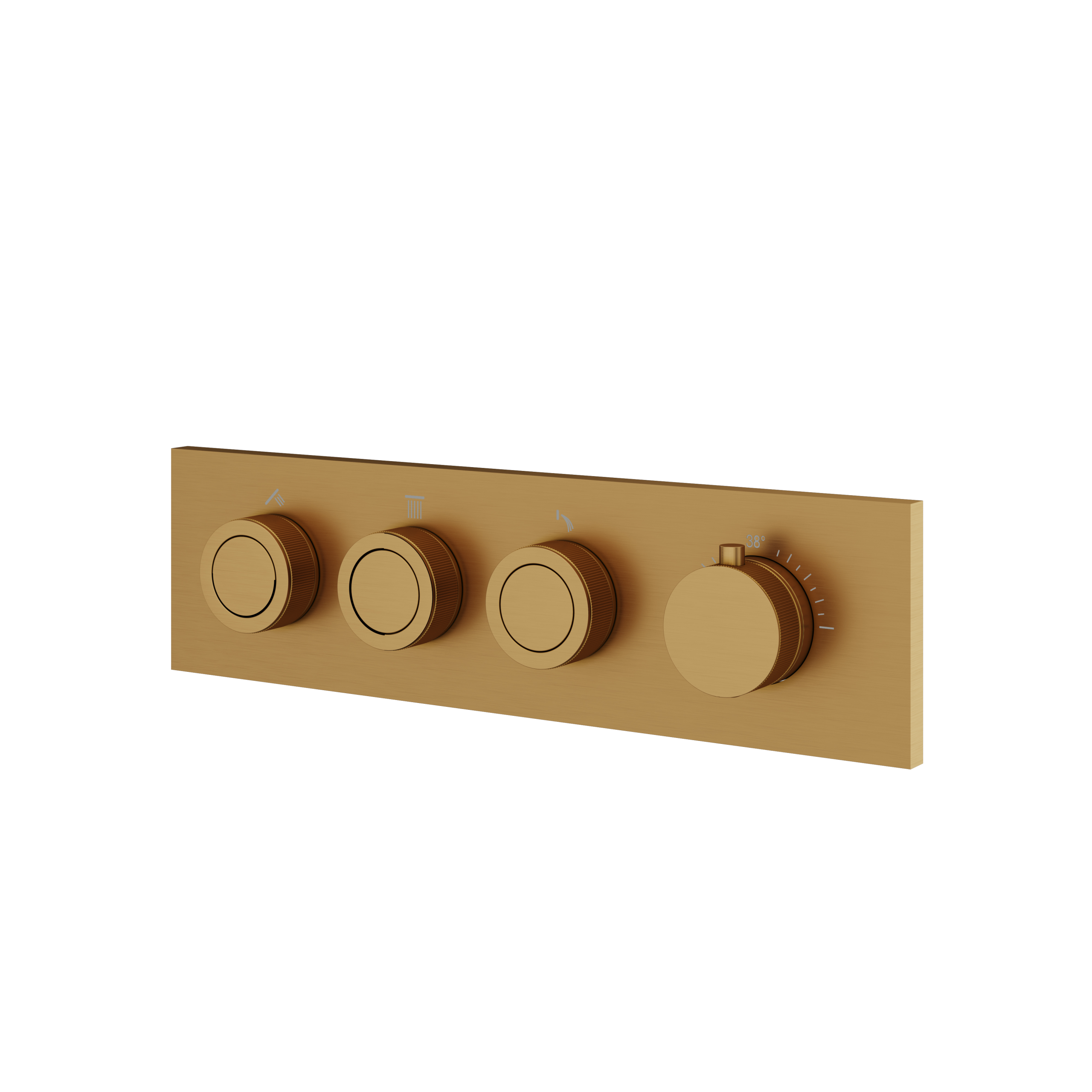 Aquabrass Touch 3 Way Shower Trim by Aquabrass