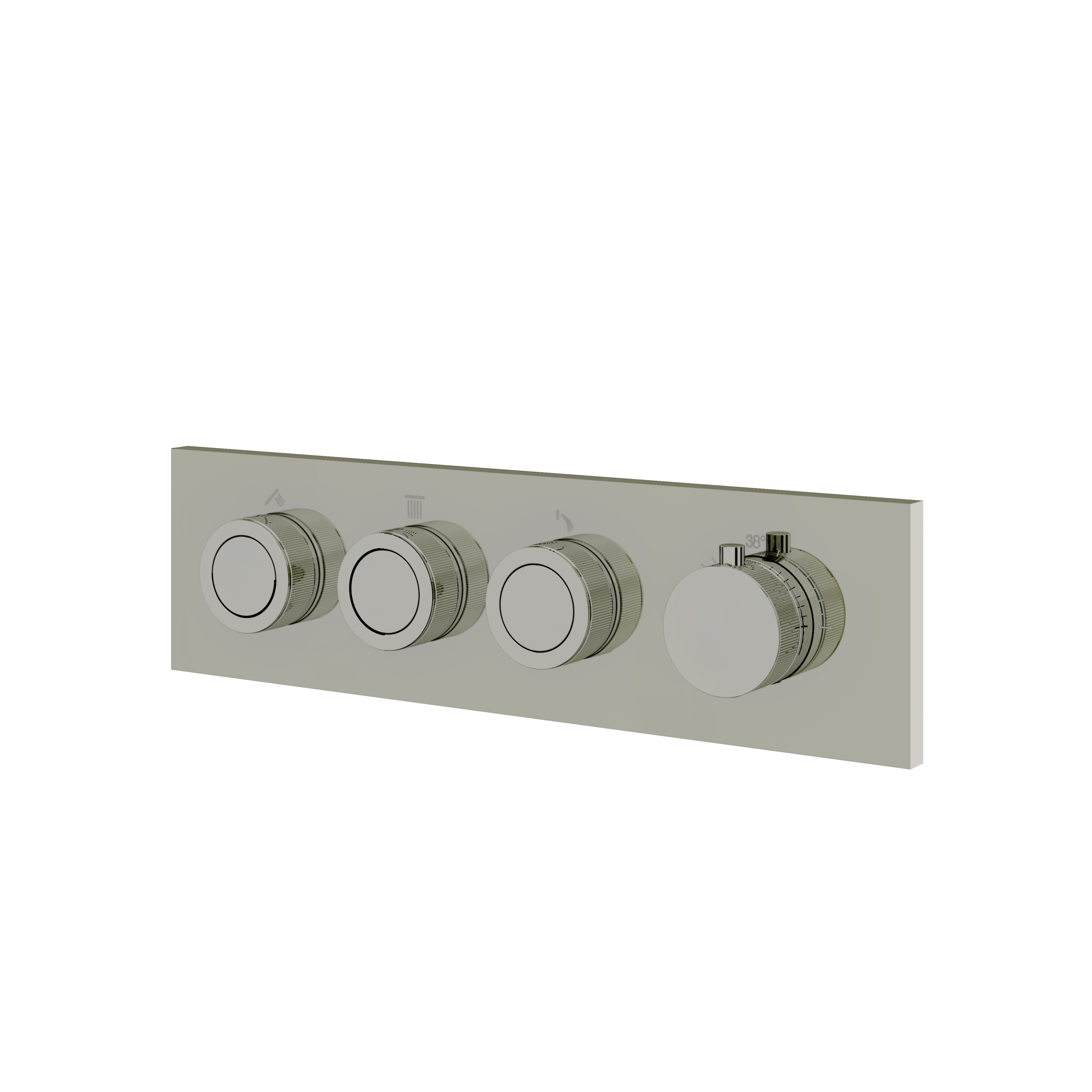 Aquabrass Touch 3 Way Shower Trim by Aquabrass
