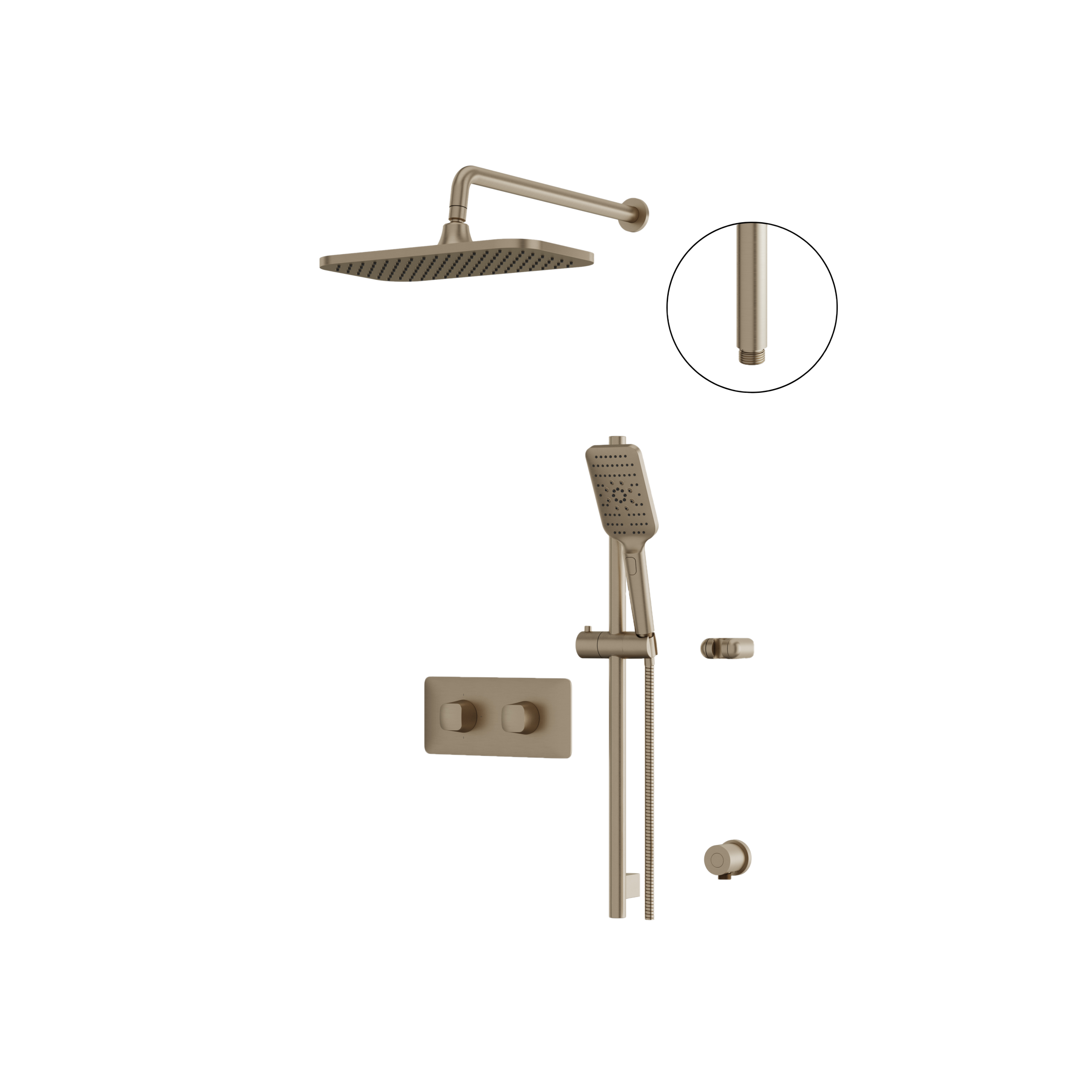 Aquabrass Shower Faucet - 2 Way Shared