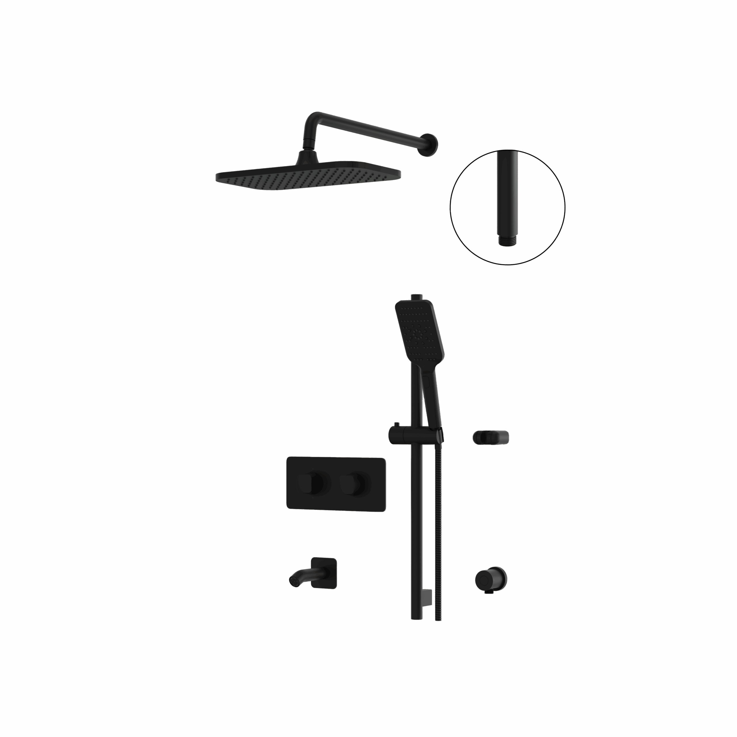 Aquabrass Shower Faucet - 3 Way Non-Shared by Aquabrass